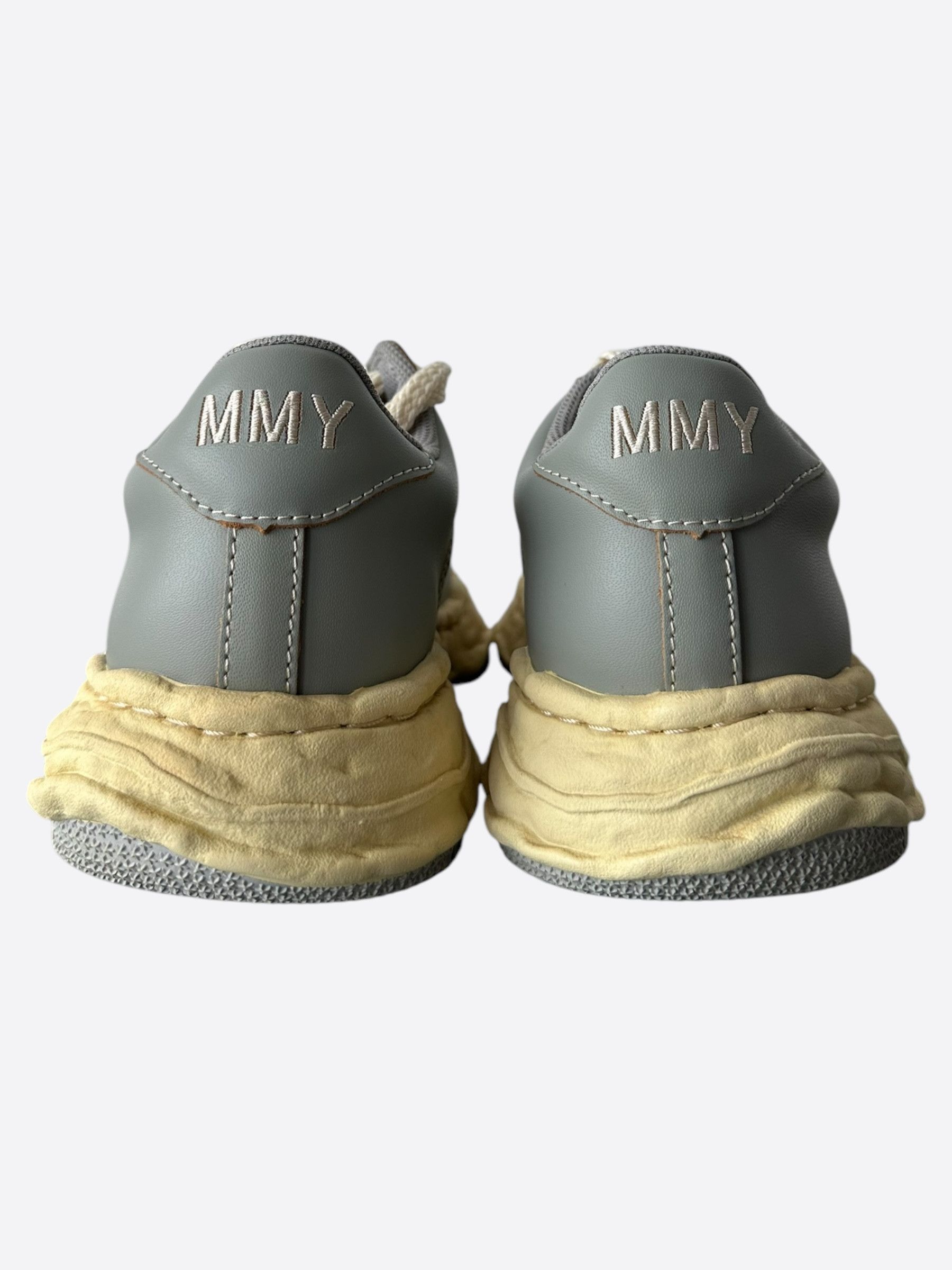 Maison MIHARA YASUHIRO Maison Mihara Yasuhiro Aged Grey & White Wayne Sneakers Size US 8 / EU 41 - 4 Thumbnail