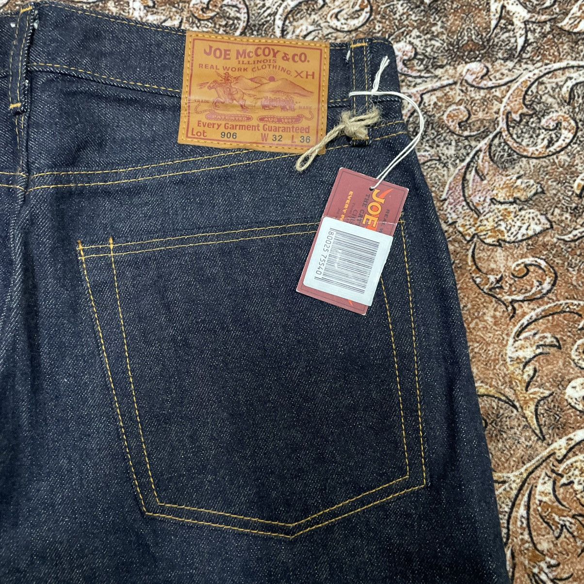 The Real McCoy's 🔥🇯🇵NOS Unworm Joe Mc Coy Selvedge Denim Shorts Pants Size US 32 / EU 48 - 8 Thumbnail