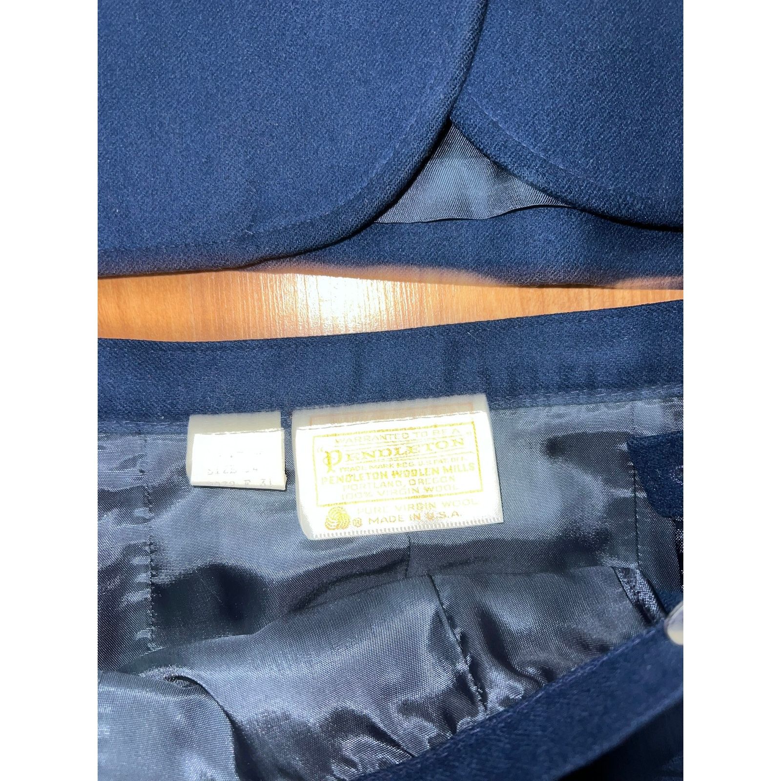 Pendleton Vintage Pendleton Skirt Suit Blue Womens 14 Woolen Mills VTG Size 36" / US 14 / IT 50 - 5 Thumbnail