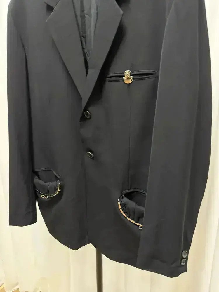 Yohji Yamamoto Yohji Yamamoto Pour Homme 91AW Wool Blazer Jacket Size US M / EU 48-50 / 2 - 5 Thumbnail