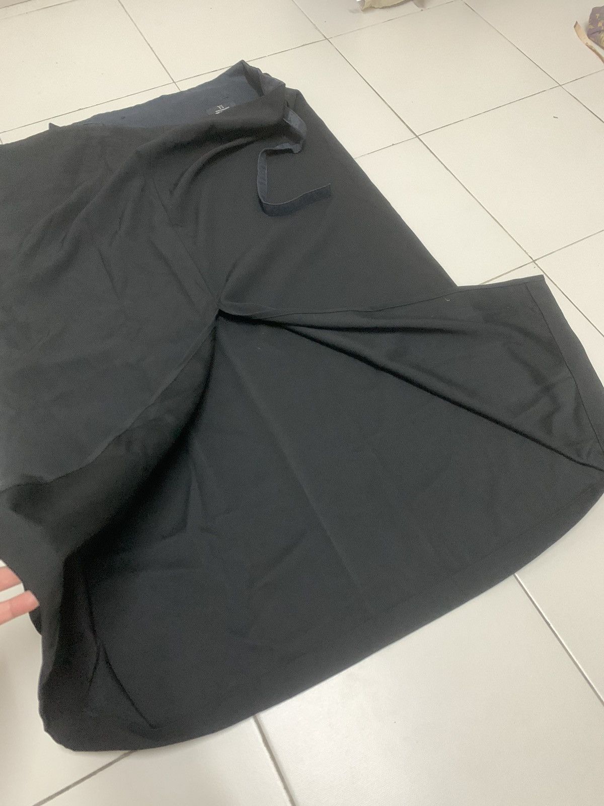 Yohji Yamamoto Y's Yohji Yamamoto Black Maxi Skirt Size 38" / US 16 / IT 52 - 7 Thumbnail