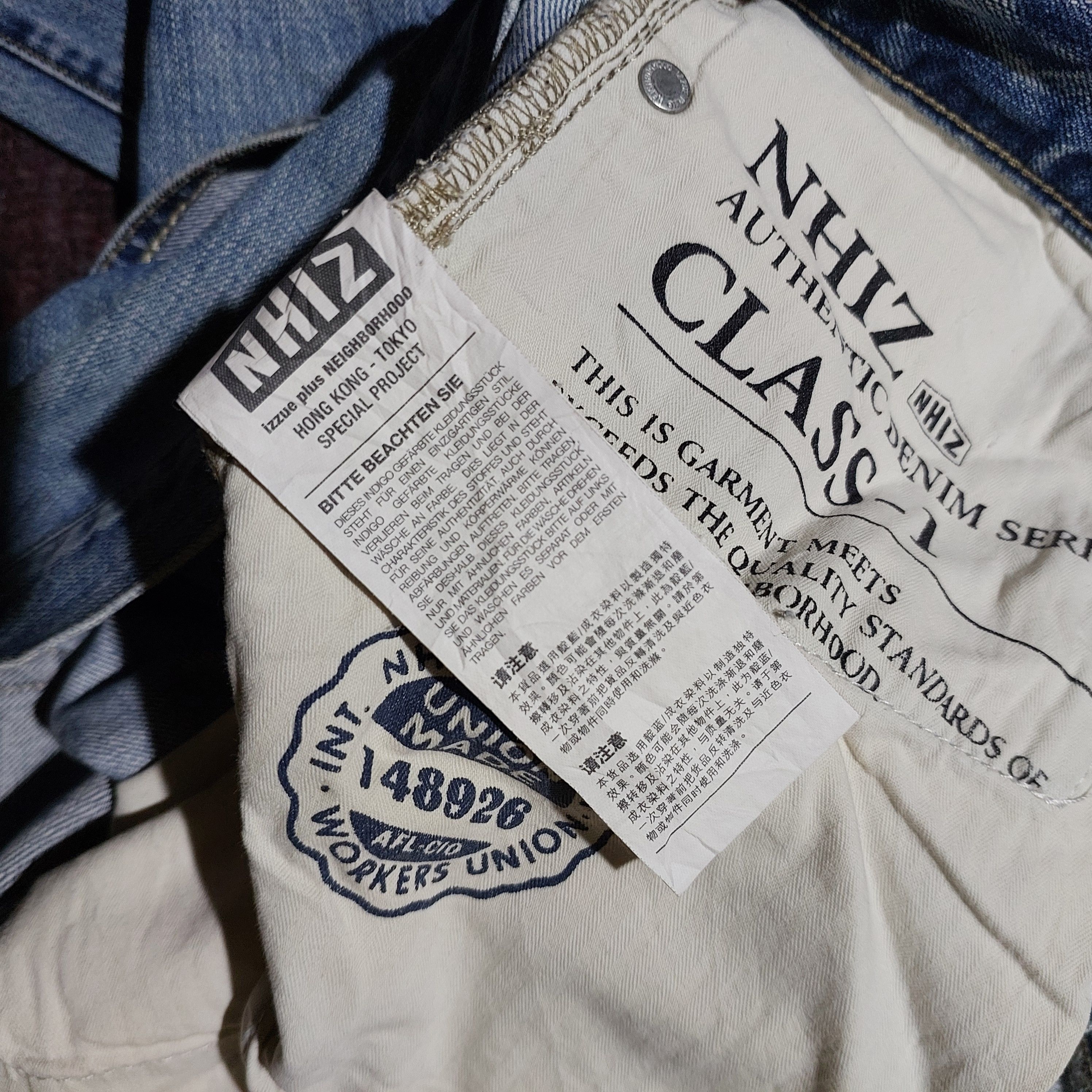 Neighborhood Vintage Izzue plus Neighborhood Distressed blue denim Size US 32 / EU 48 - 12 Thumbnail