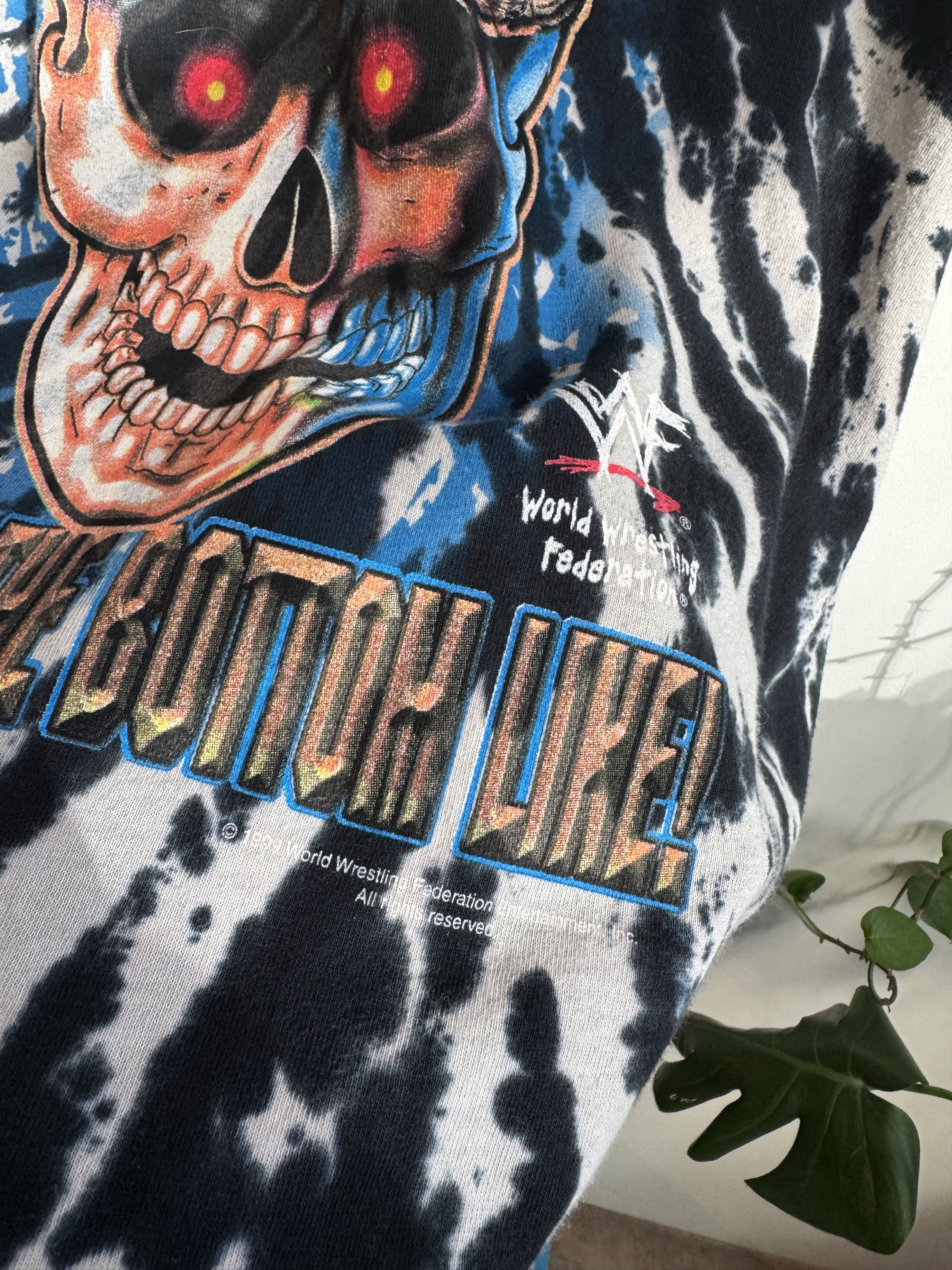 Vintage 1999 Stone Cold WWF Tie Dye Tshirt Size L Size US L / EU 52-54 / 3 - 3 Thumbnail