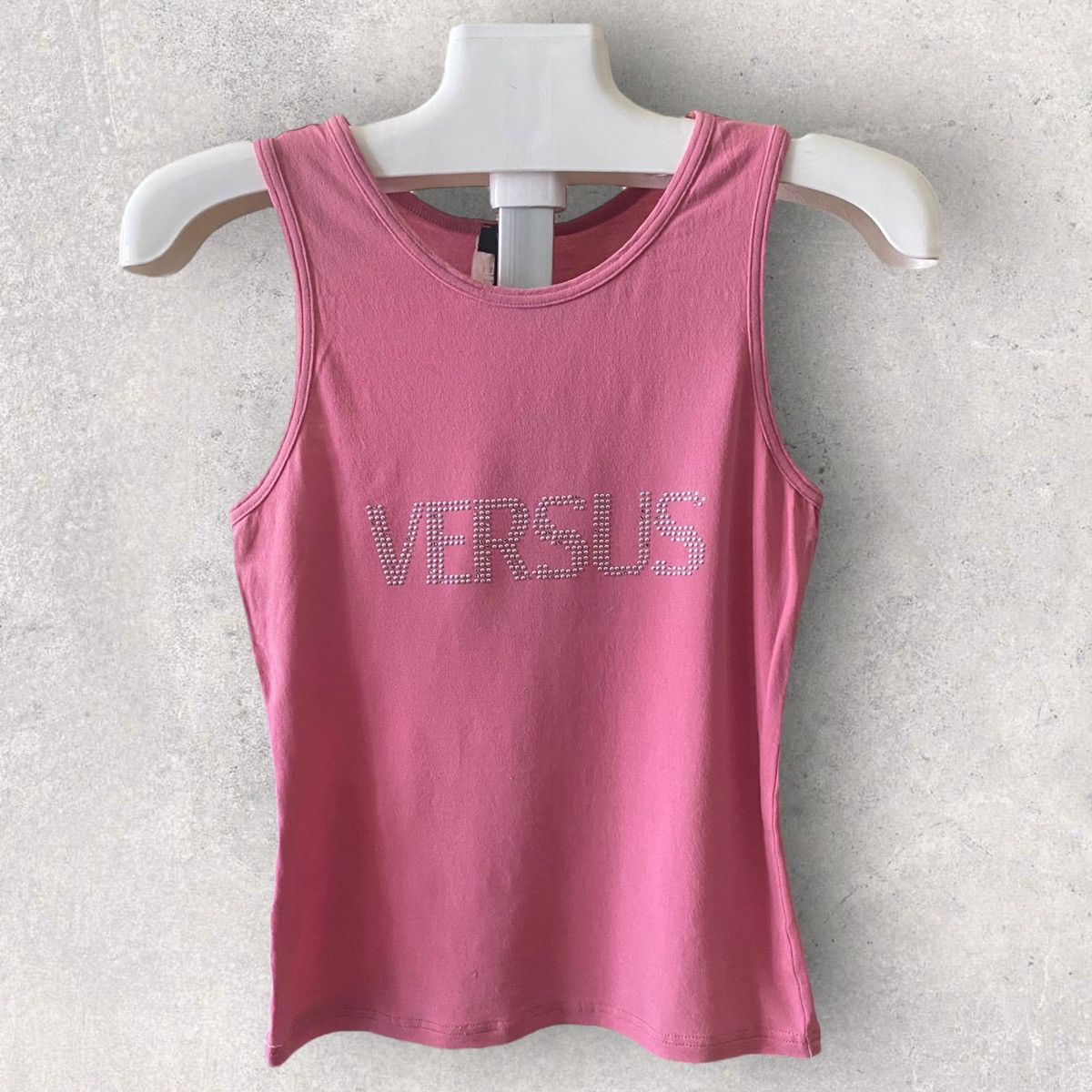 Versace × Versus × Versus Versace Vintage Versus Versace Rivet Tank Top Size S / US 4 / IT 40 - 1 Thumbnail
