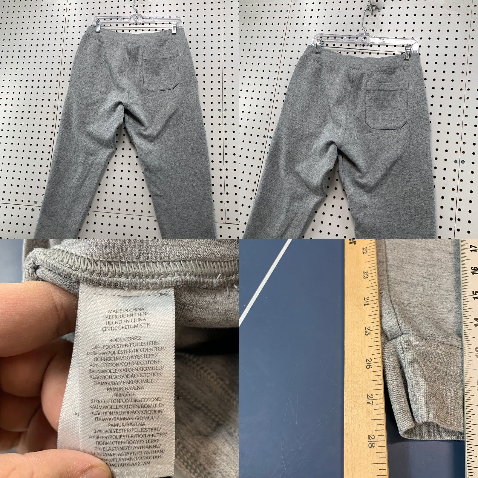 Polo Ralph Lauren Polo Ralph Lauren Sweatpants Mens Small Gray Fleece Tapered 31x28 Joggers Size US S / EU 44-46 / 1 - 8 Thumbnail