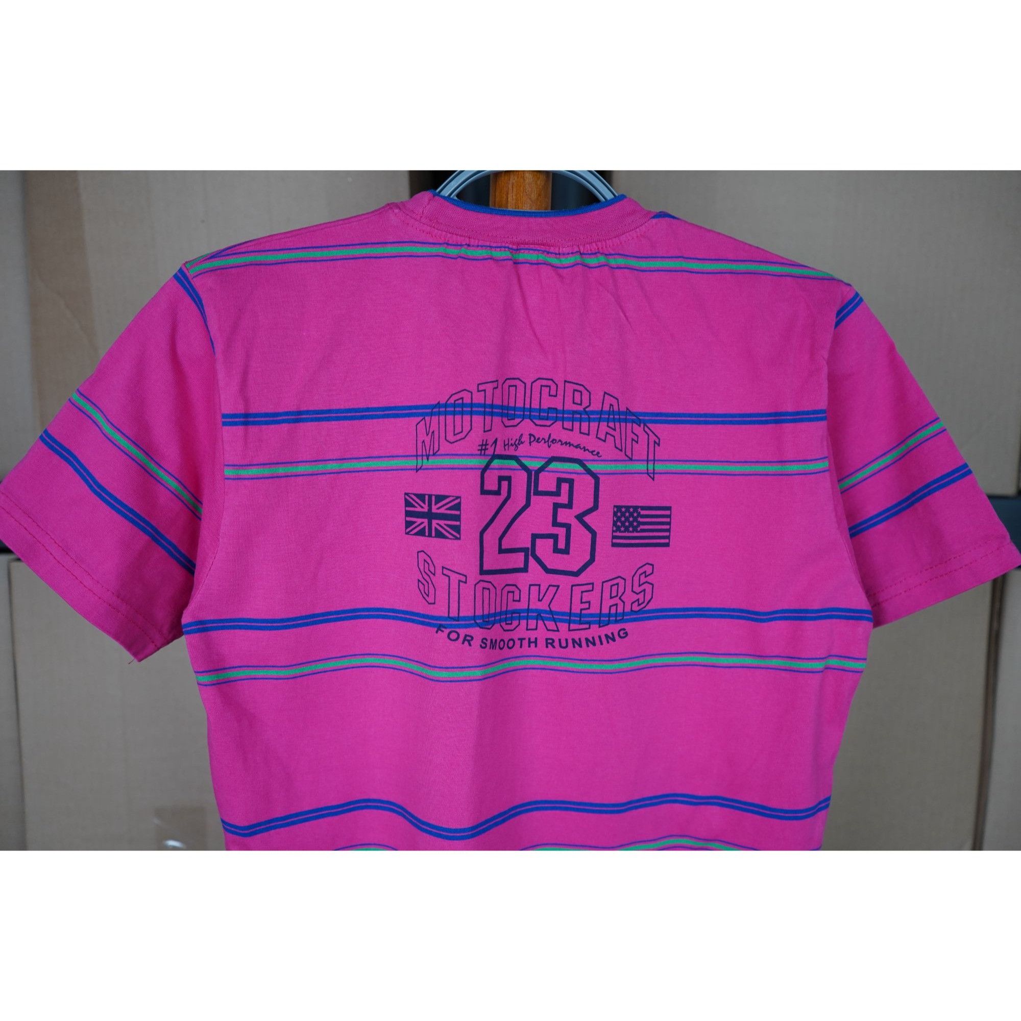 Vintage Pink Vintage Tshirt Stripes Motocraft Twinkle S #424 Size S / US 4 / IT 40 - 4 Thumbnail