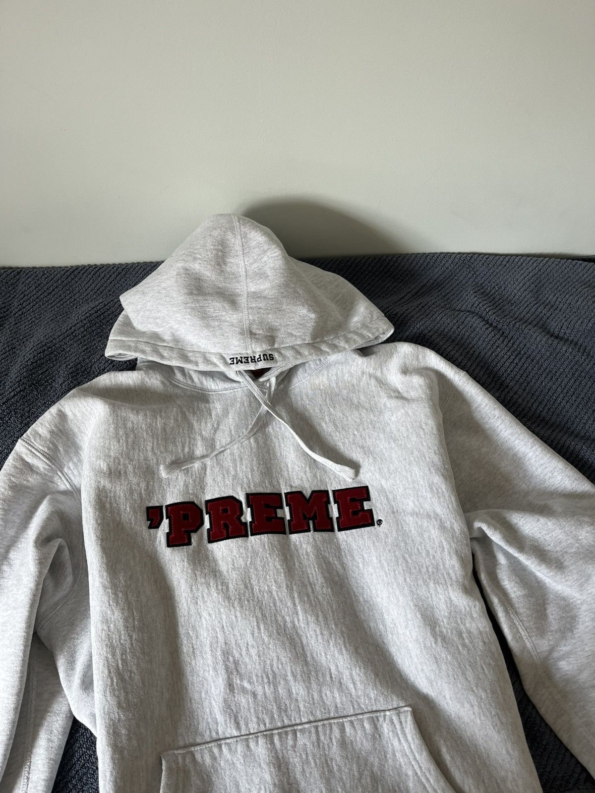 Supreme Supreme Grey Hoodie Size US XL / EU 56 / 4 - 2 Thumbnail