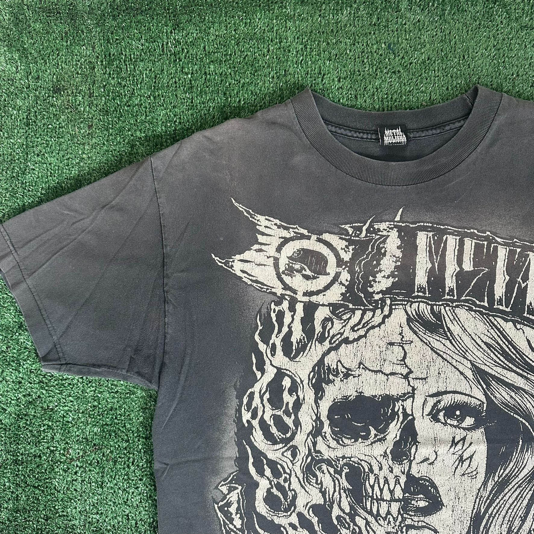 Metal Mulisha Vintage Metal Mulisha Skull T-Shirt Faded Y2K Biker Punk Tee Size US L / EU 52-54 / 3 - 4 Thumbnail