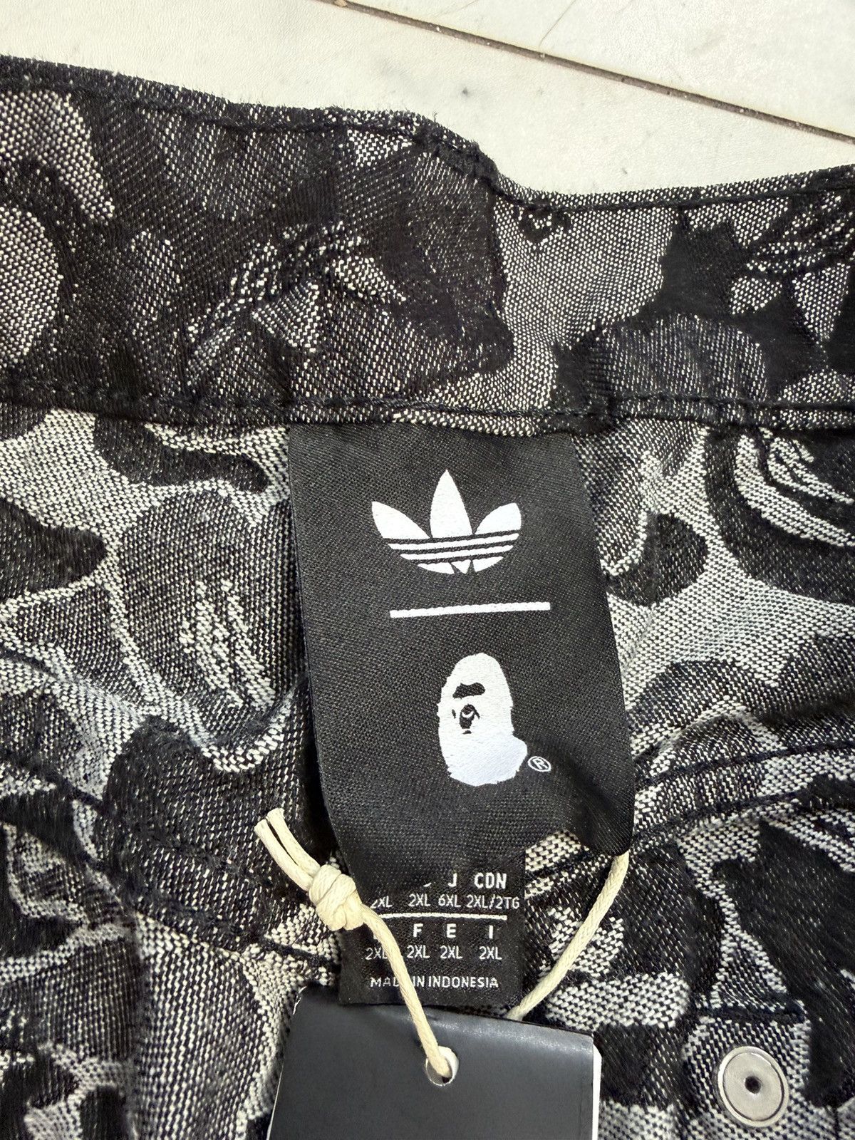 Bape Bape X Adidas Denim Shorts Size US 42 / EU 58 - 3 Thumbnail