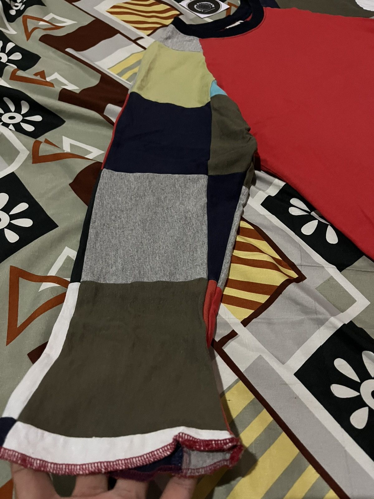 Designer × Japanese Brand × Vintage Vintage Urban Instinct Patch Work Longsleve Size US M / EU 48-50 / 2 - 5 Thumbnail