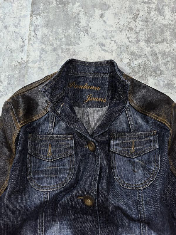 Hysteric Glamour leather patch shoulders denim jacket miss sixty style Size M / US 6-8 / IT 42-44 - 2 Thumbnail