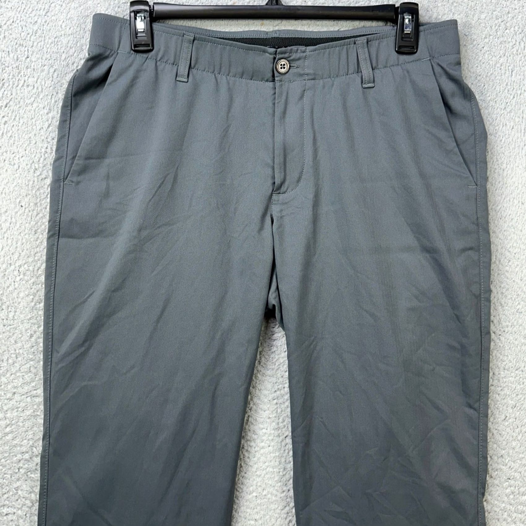 Under Armour Under Armour The Shadow Pants Hiking Mens 36X32 Gray Pockets Stretch Waistband Outdoor Pants Mens Size US 36 / EU 52 - 3 Thumbnail