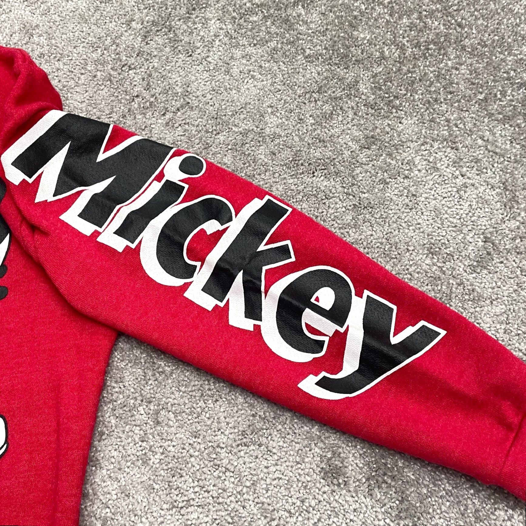 Disney Disney Mickey Mouse Pullover Sweatshirt Juniors L Red Crew Neck Cartoon Disney Man Woman? Size L / US 10 / IT 46 - 4 Thumbnail