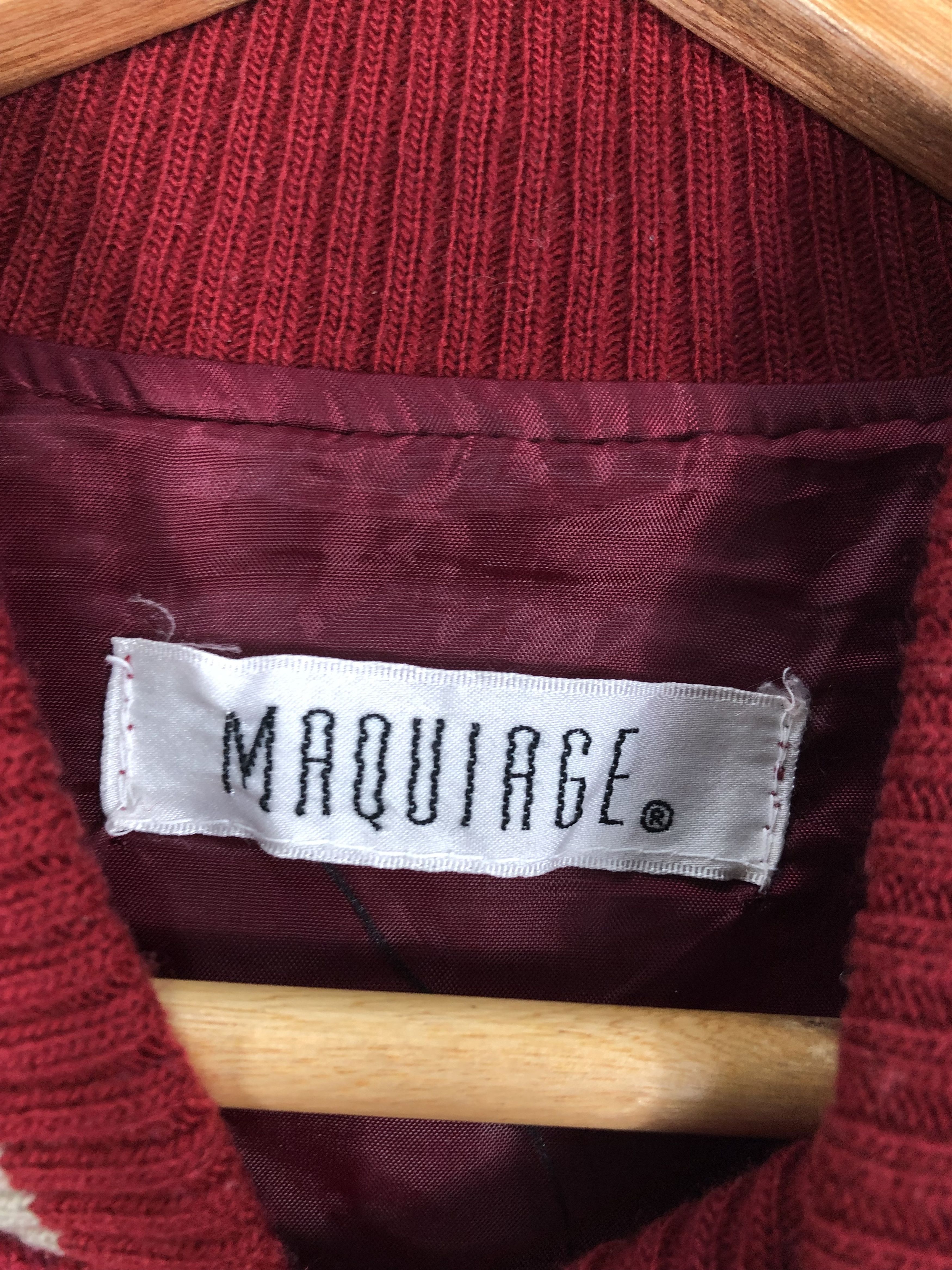 Japanese Brand Vintage 80s Varsity Jacket Red Made In Japan V0176 Size US L / EU 52-54 / 3 - 10 Thumbnail