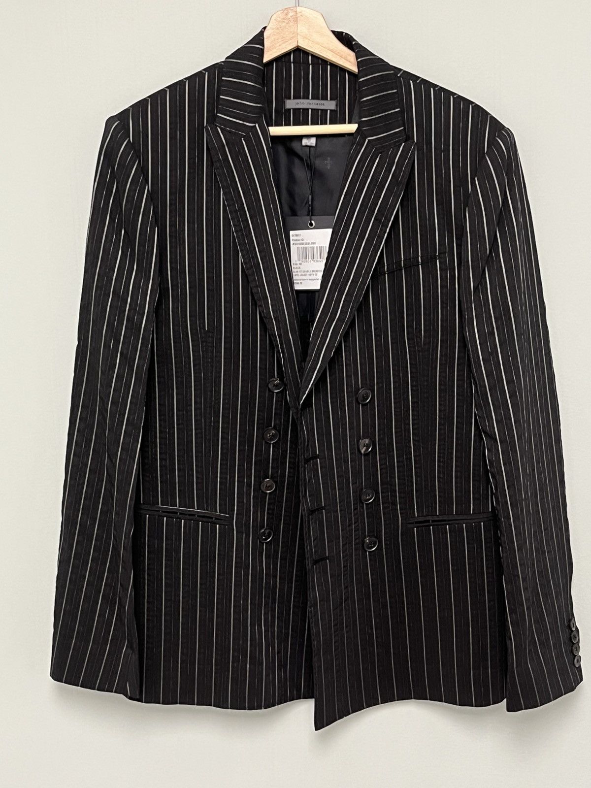 John Varvatos Double breasted peak lapel jacket. Size EU 48 Size US M / EU 48-50 / 2 - 12 Thumbnail