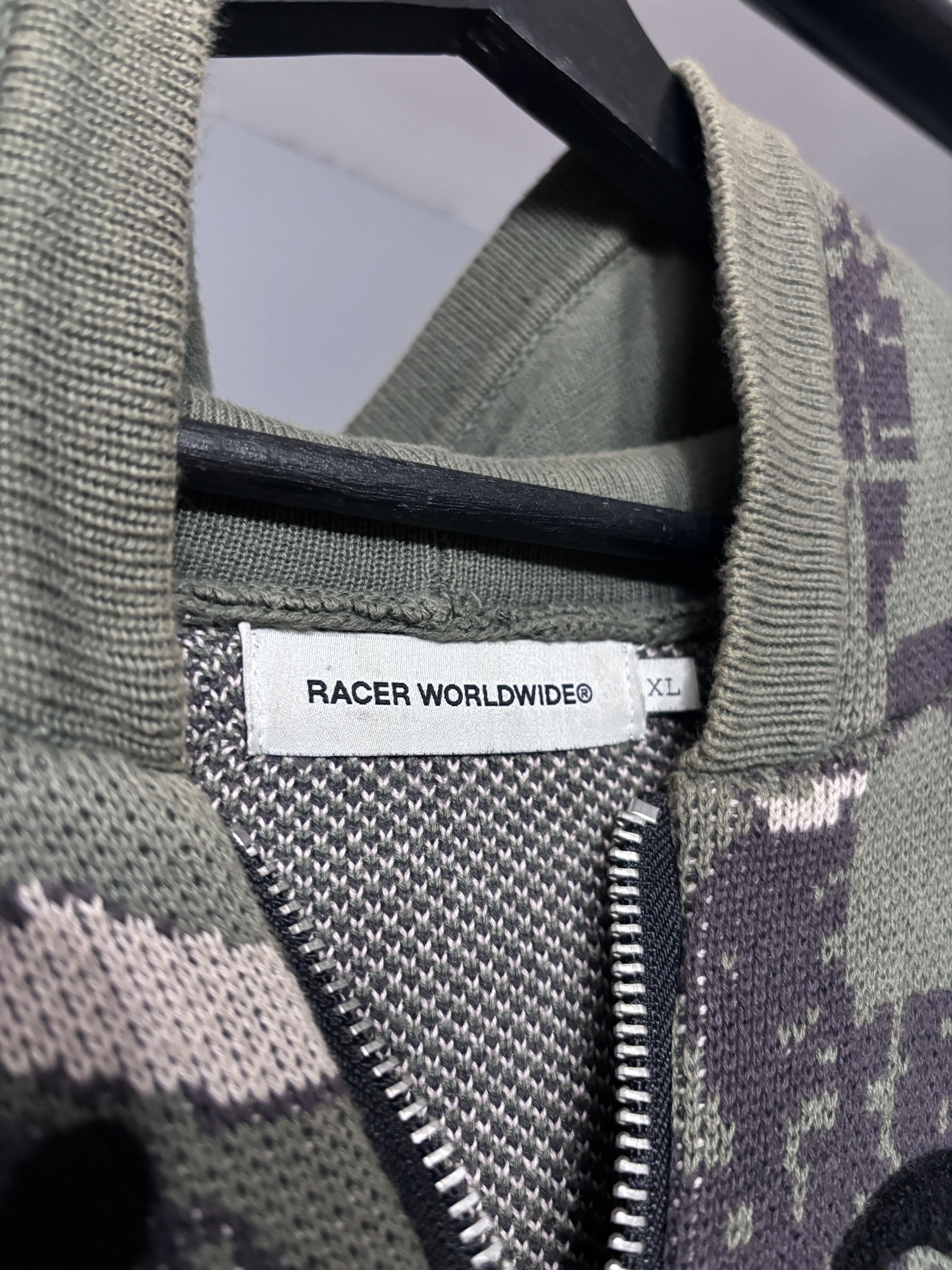 Racer Worldwide Racerworldwide camo knit zip hoodie Size US XL / EU 56 / 4 - 4 Thumbnail