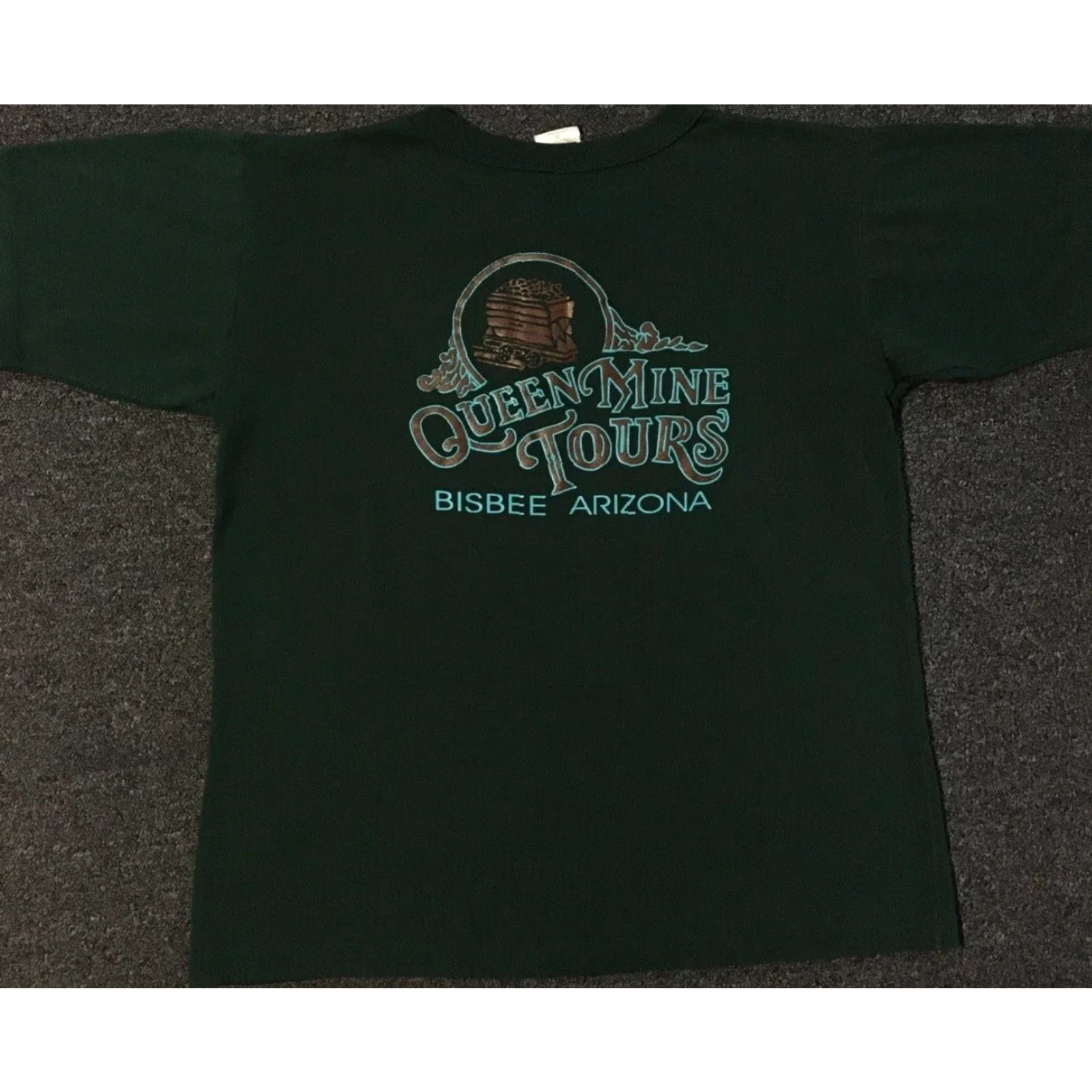 Vintage VINTAGE Bisbee Queen Mine Tours Shirt S Arizona Nature Western Grunge Biker 90s 80s Sun Green Nike Shirt Mens USA Desert Rockabilly 90s Grunge Size US S / EU 44-46 / 1 - 2 Thumbnail