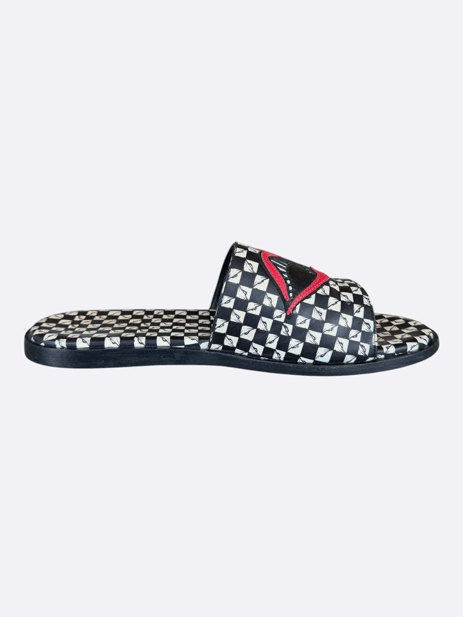 Chrome Hearts Chrome Hearts Matty Boy Checkered 99 Eyez Chomper Slides Size US 10 / EU 43 - 5 Thumbnail
