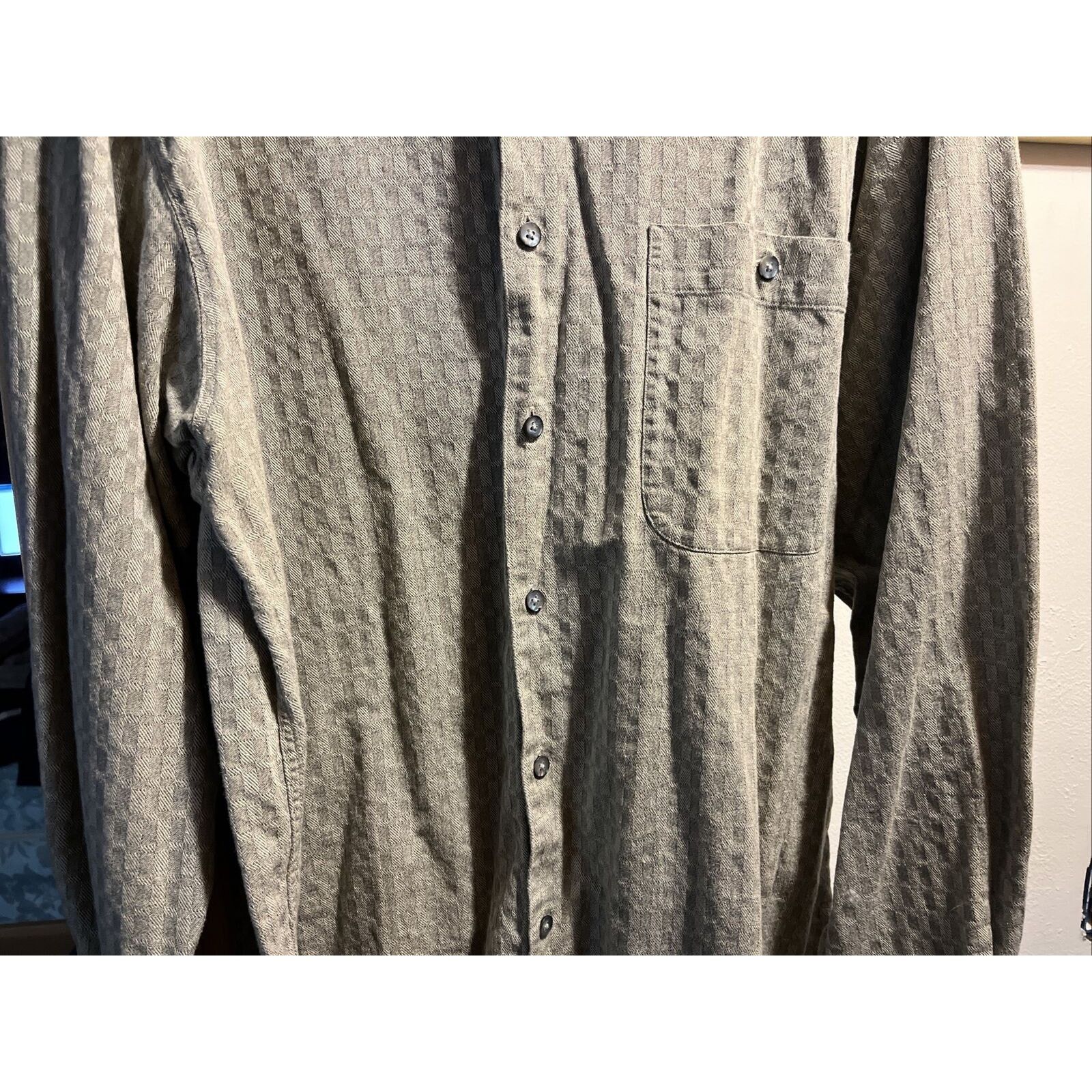 Other Va Bene VTG Men’s L Gray Check LS Button Down Cotton Shirt Size US L / EU 52-54 / 3 - 10 Thumbnail
