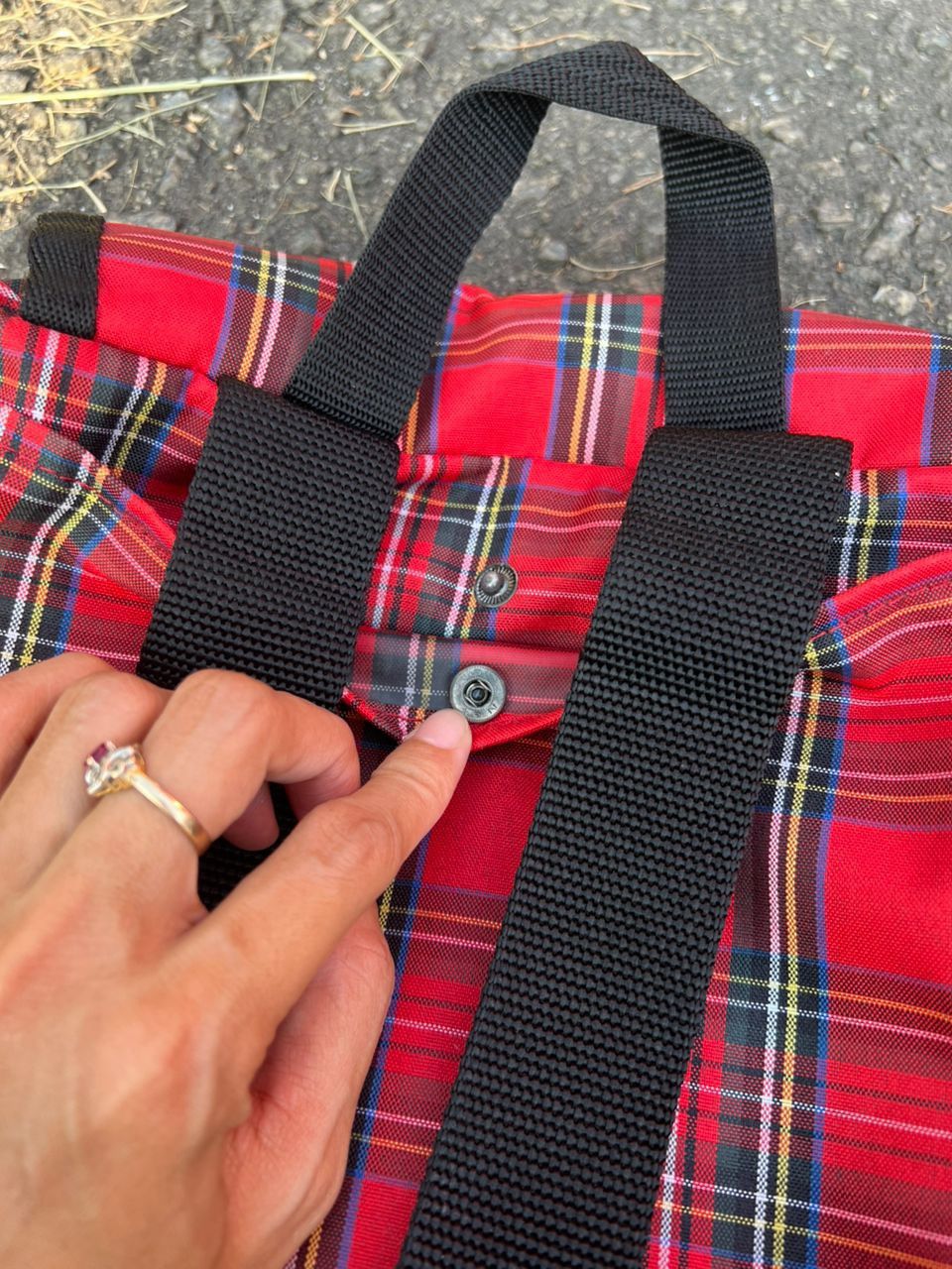 Japanese Brand Super Lover 2Way Checker Bag💼 Size ONE SIZE - 8 Thumbnail