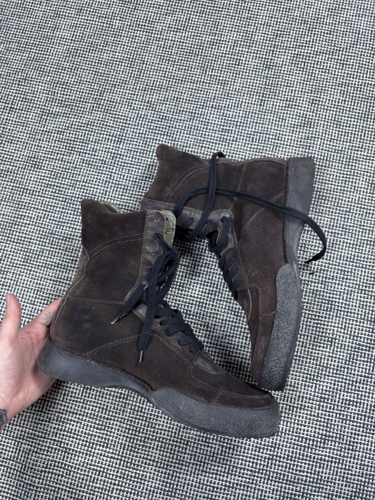 Other vintage vagabond chunky combat moto style boots suede Size US 10.5 / EU 43-44 - 3 Thumbnail