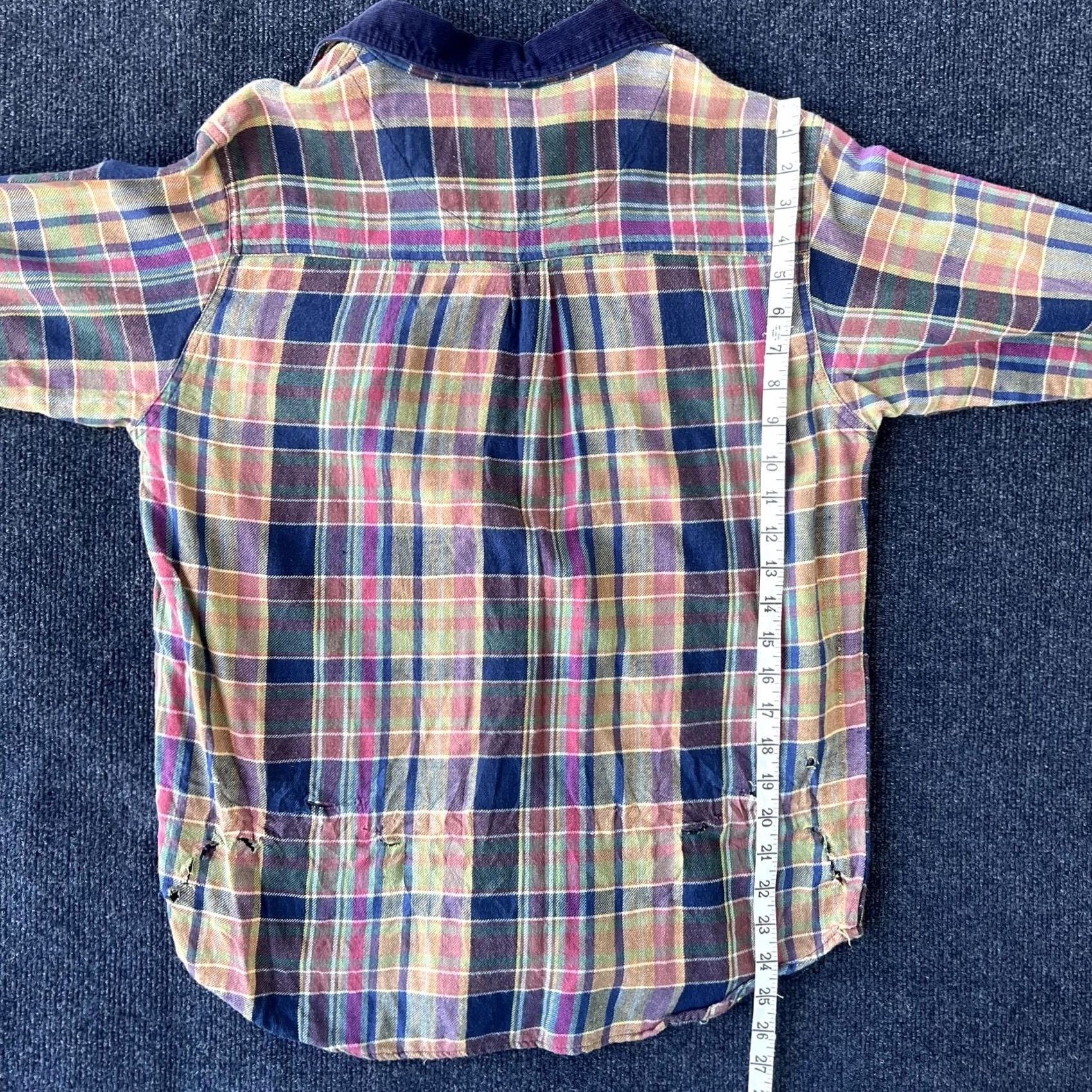 Vintage VINTAGE PennyLane Shirt Womens Large Plaid Button Up Corduroy Collar 90s Grunge Size S / US 4 / IT 40 - 5 Thumbnail
