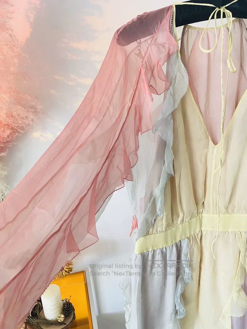 Valentino Valentino Rainbow silk dress Size M / US 6-8 / IT 42-44 - 4 Thumbnail