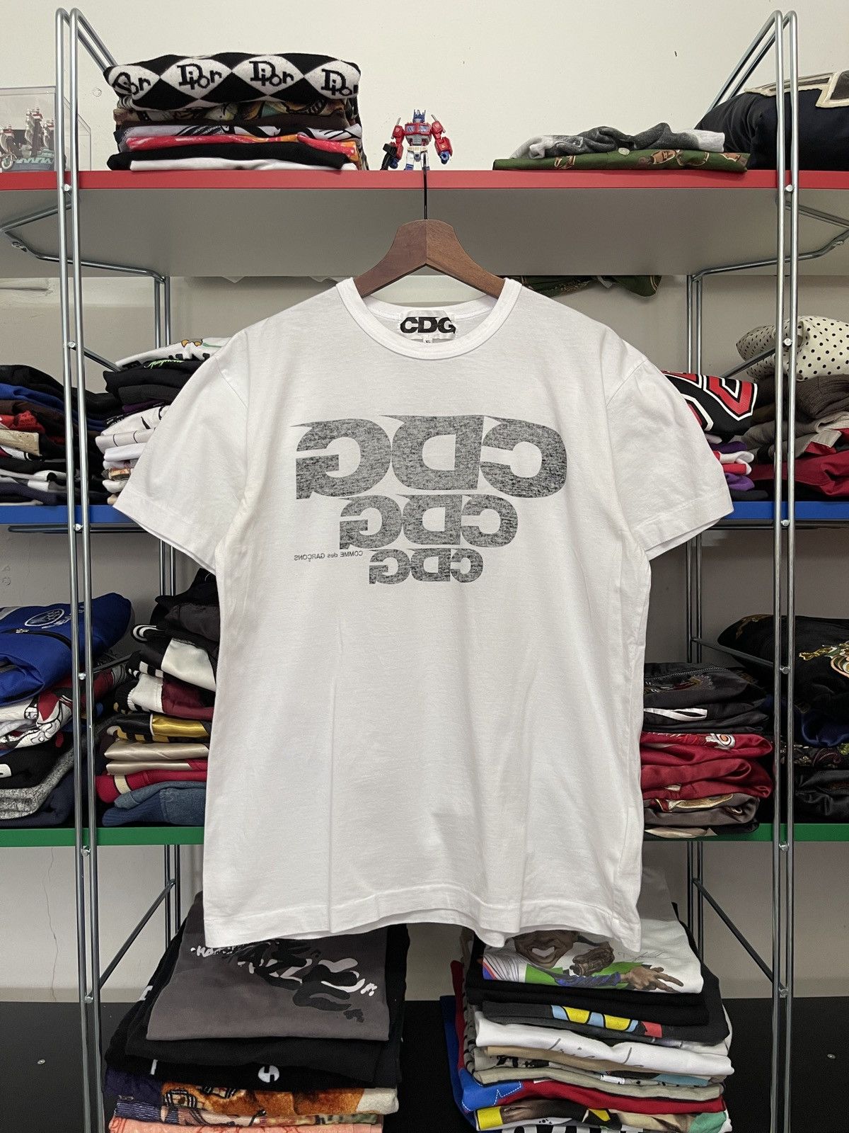 CDG by Comme des Garcons CDG CDG CDG by Comme des Garcons reverse print Tee Size US XL / EU 56 / 4 - 1 Thumbnail