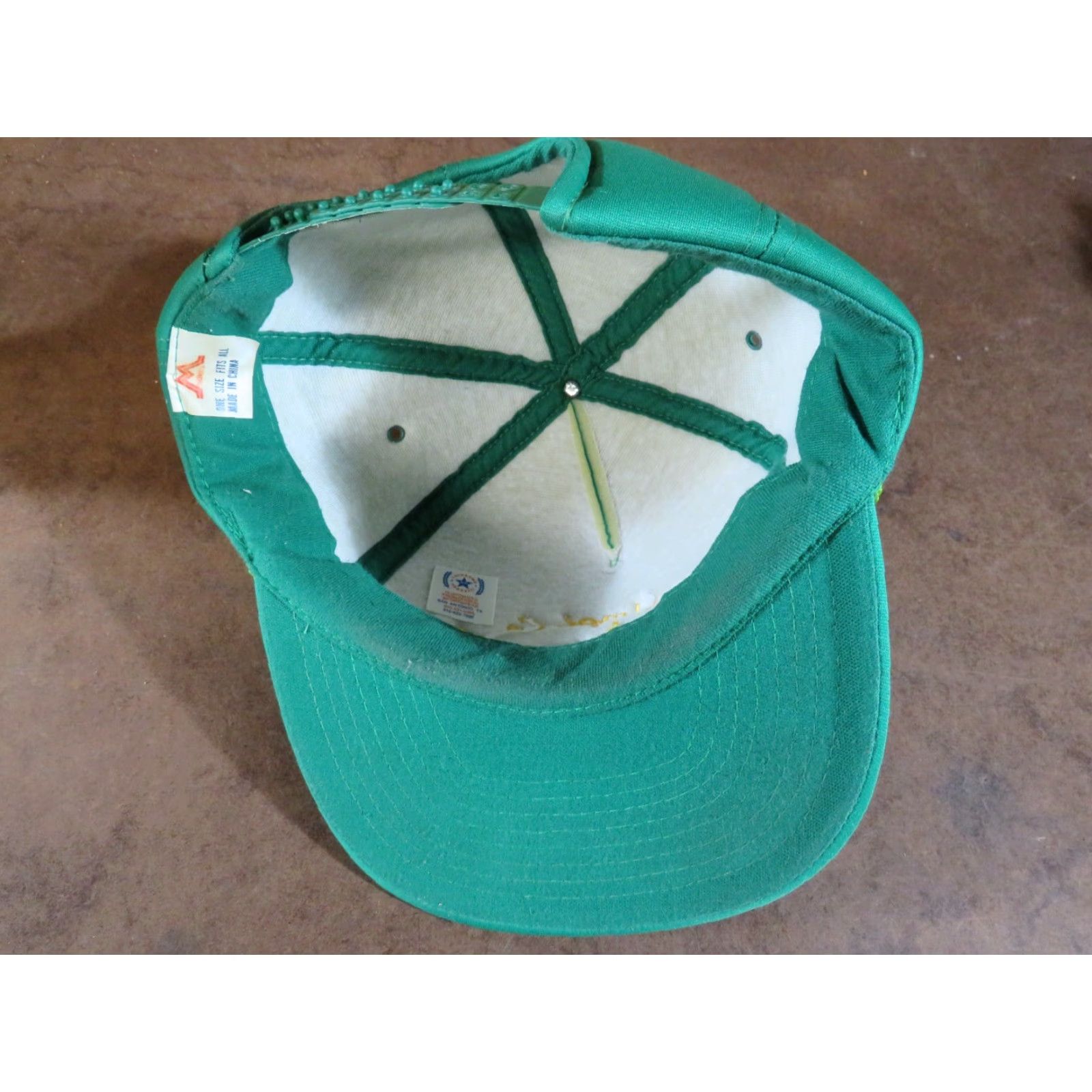 John Deere VINTAGE John Deere Trucker Hat Cap Men Adjustabl e Green Nylon Cotton Patch Mohr's 80s USA Size ONE SIZE - 5 Thumbnail