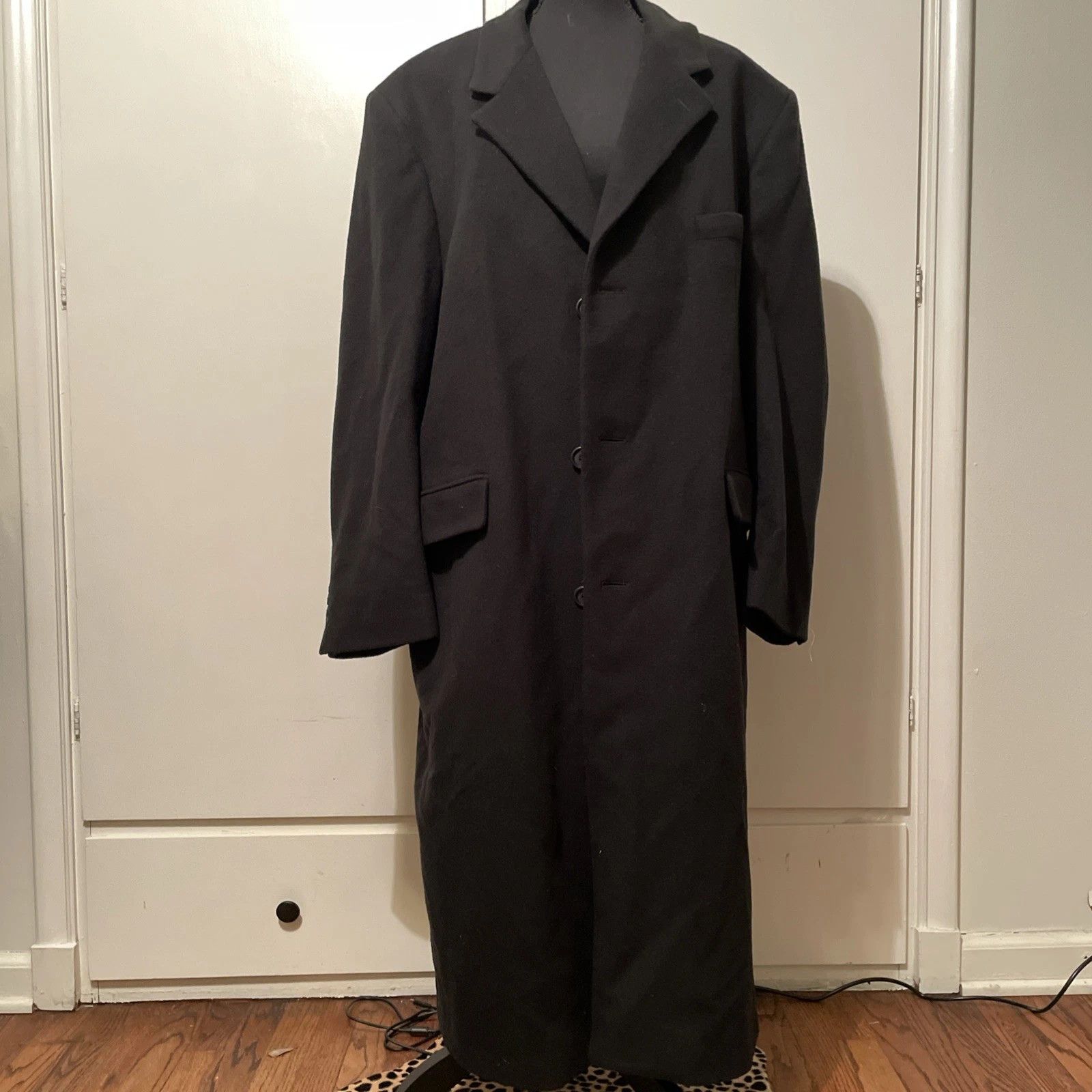 Brooks Brothers VTG Brooks Brothers Black Wool Cashmere Overcoat Mens 42R Size US L / EU 52-54 / 3 - 1 Thumbnail