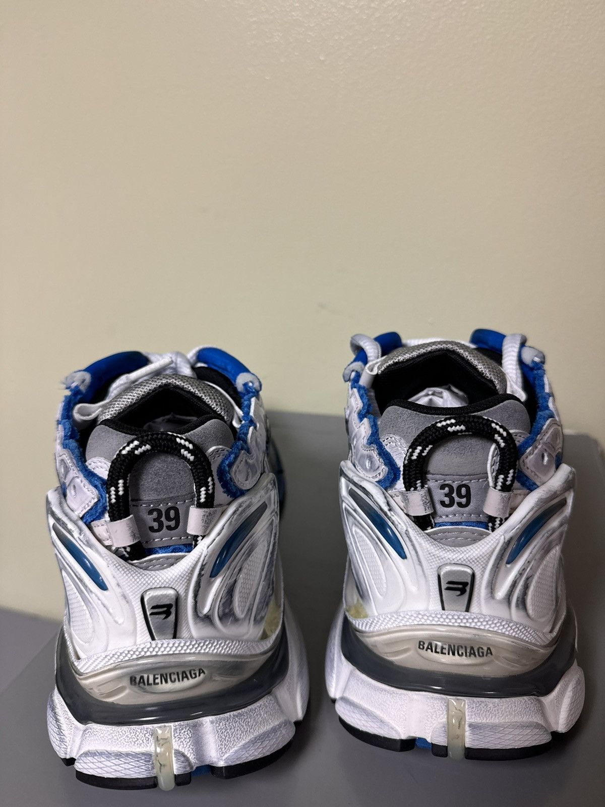 Balenciaga Balenciaga Blue and White Runner 39 Size US 6 / EU 39 - 4 Thumbnail