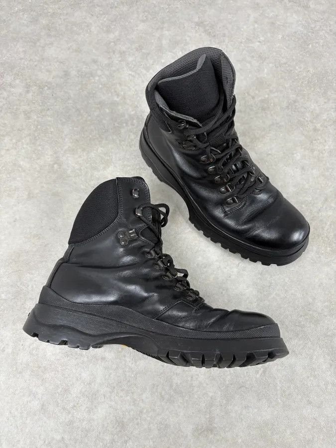 Prada AW1999 Prada Black Premium Vibram Leather Boots Size US 9.5 / EU 42-43 - 5 Thumbnail