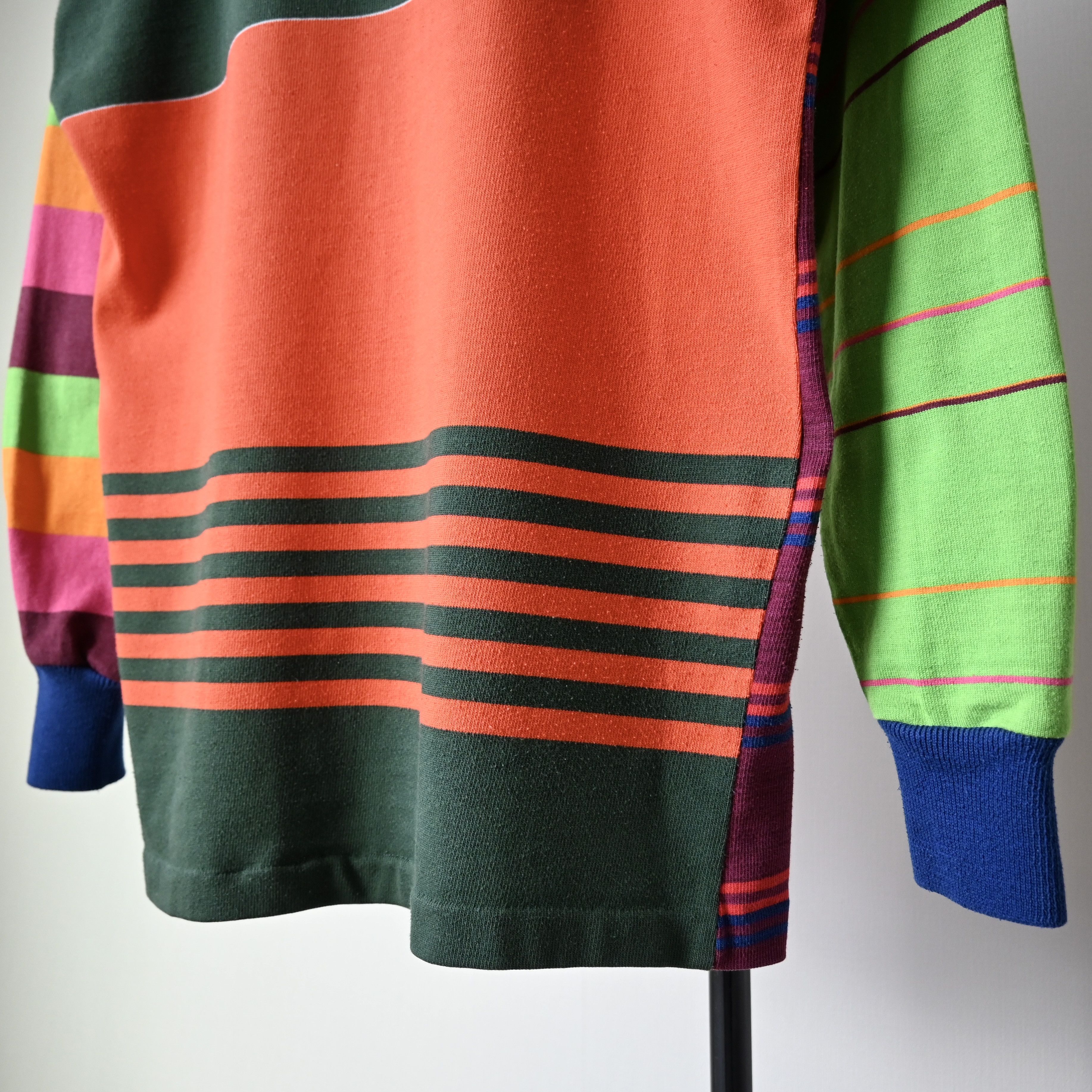 Canterbury of New Zealand VTG 1990s Canterbury Of New Zealand crazy stripe rugbyshirt Size US M / EU 48-50 / 2 - 5 Thumbnail