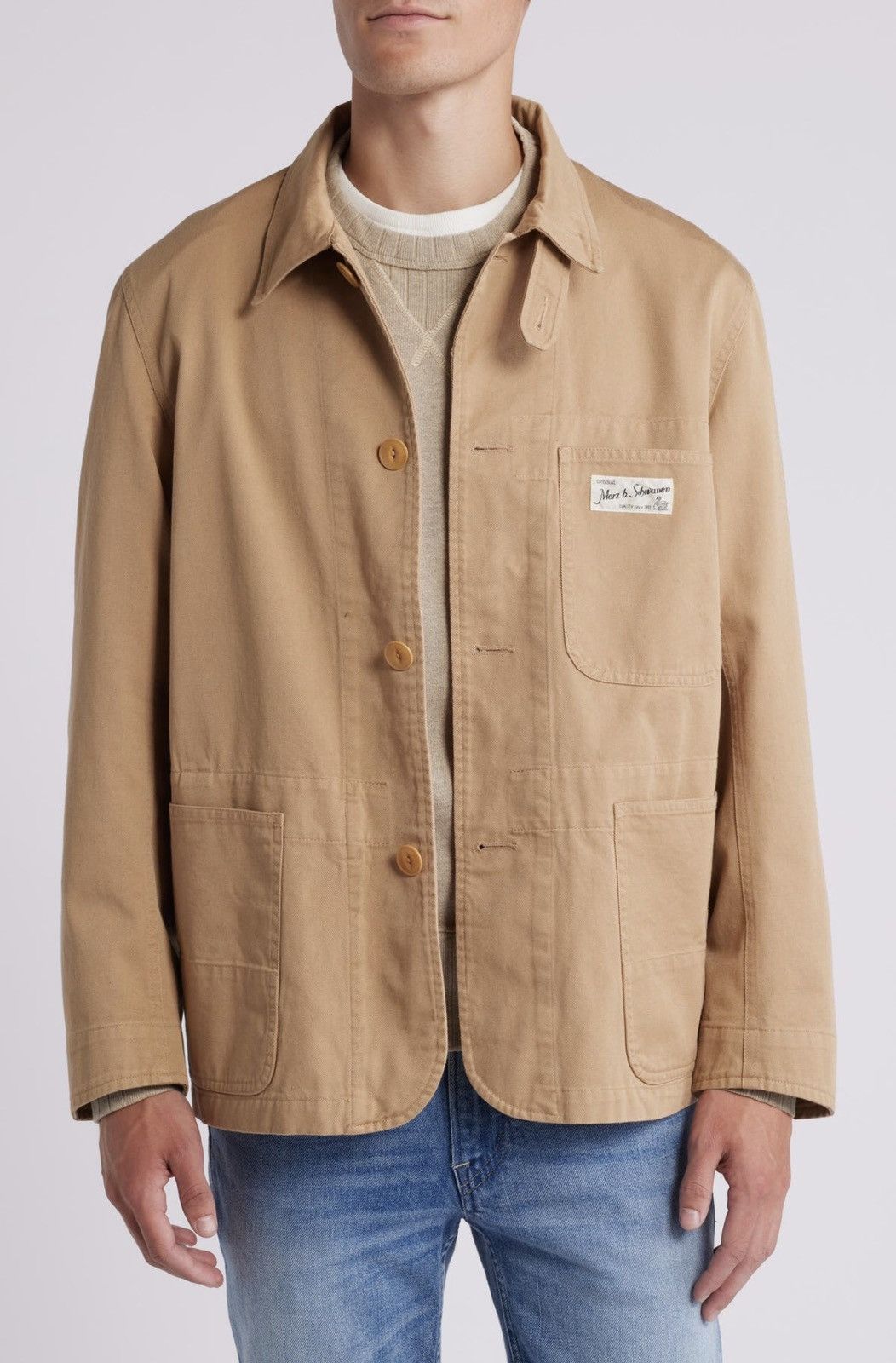 Merz B. Schwanen Merz b Schwanen Organic Cotton Workwear Chore Jacket Size US M / EU 48-50 / 2 - 2 Thumbnail