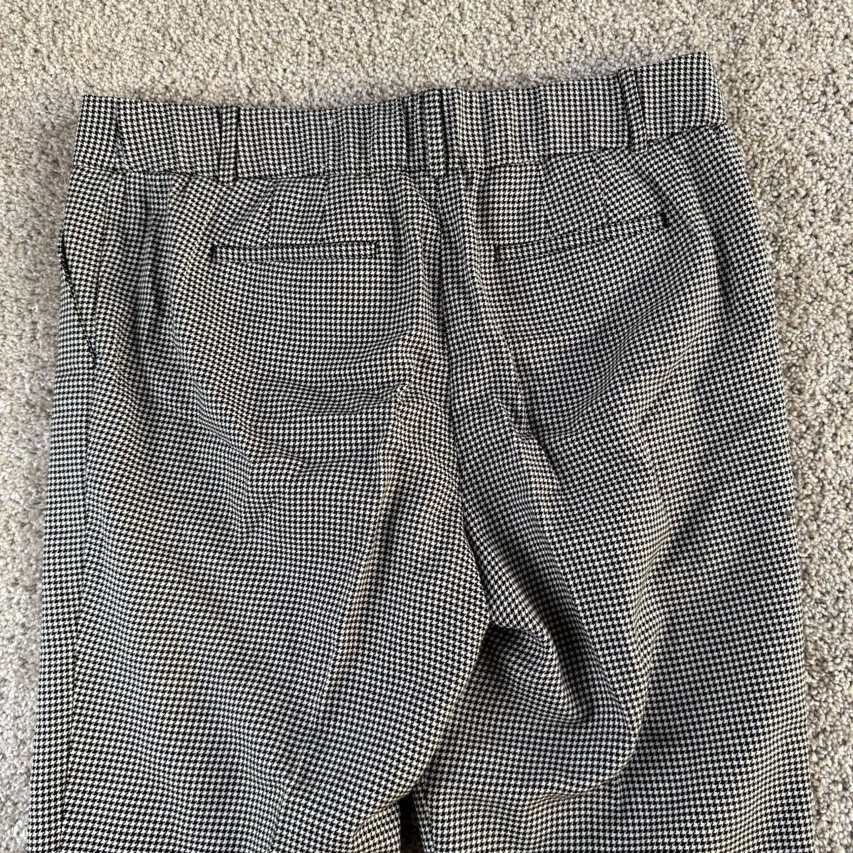 Talbots Talbots Dress Pants Womens 10 Black Check Hampshire Ankle Career Office Size 32" / US 10 / IT 46 - 3 Thumbnail