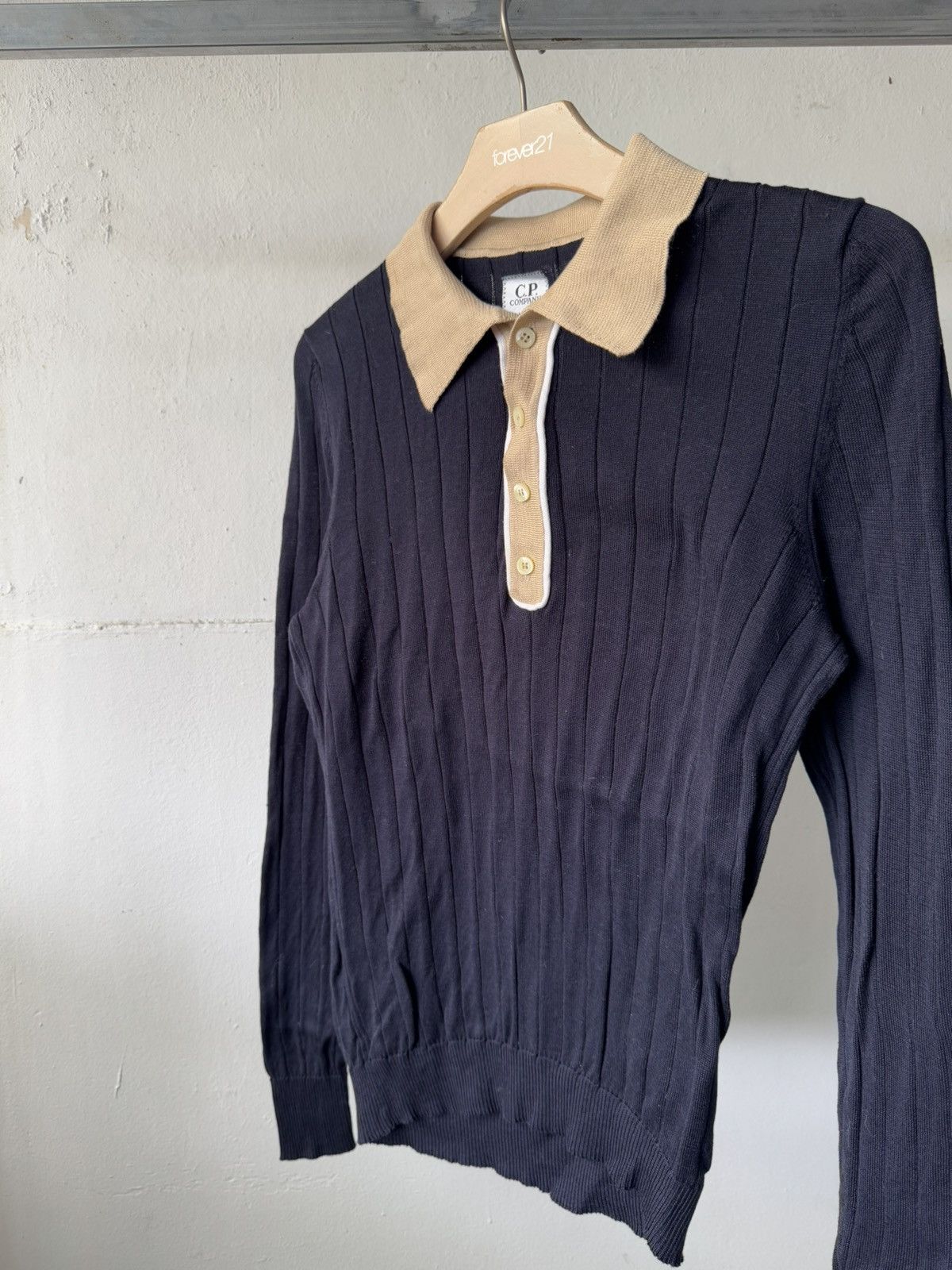 C.P. Company Vintage CP Company Knitted Button Collar Shirt Size US M / EU 48-50 / 2 - 4 Thumbnail