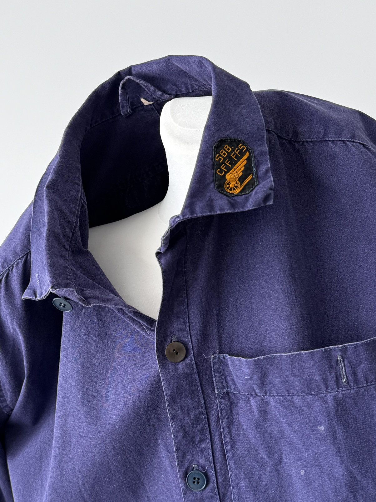 Vetra 1950s Vintage Swiss Workwear Railway Smock Anorak Jacket Size US M / EU 48-50 / 2 - 7 Thumbnail
