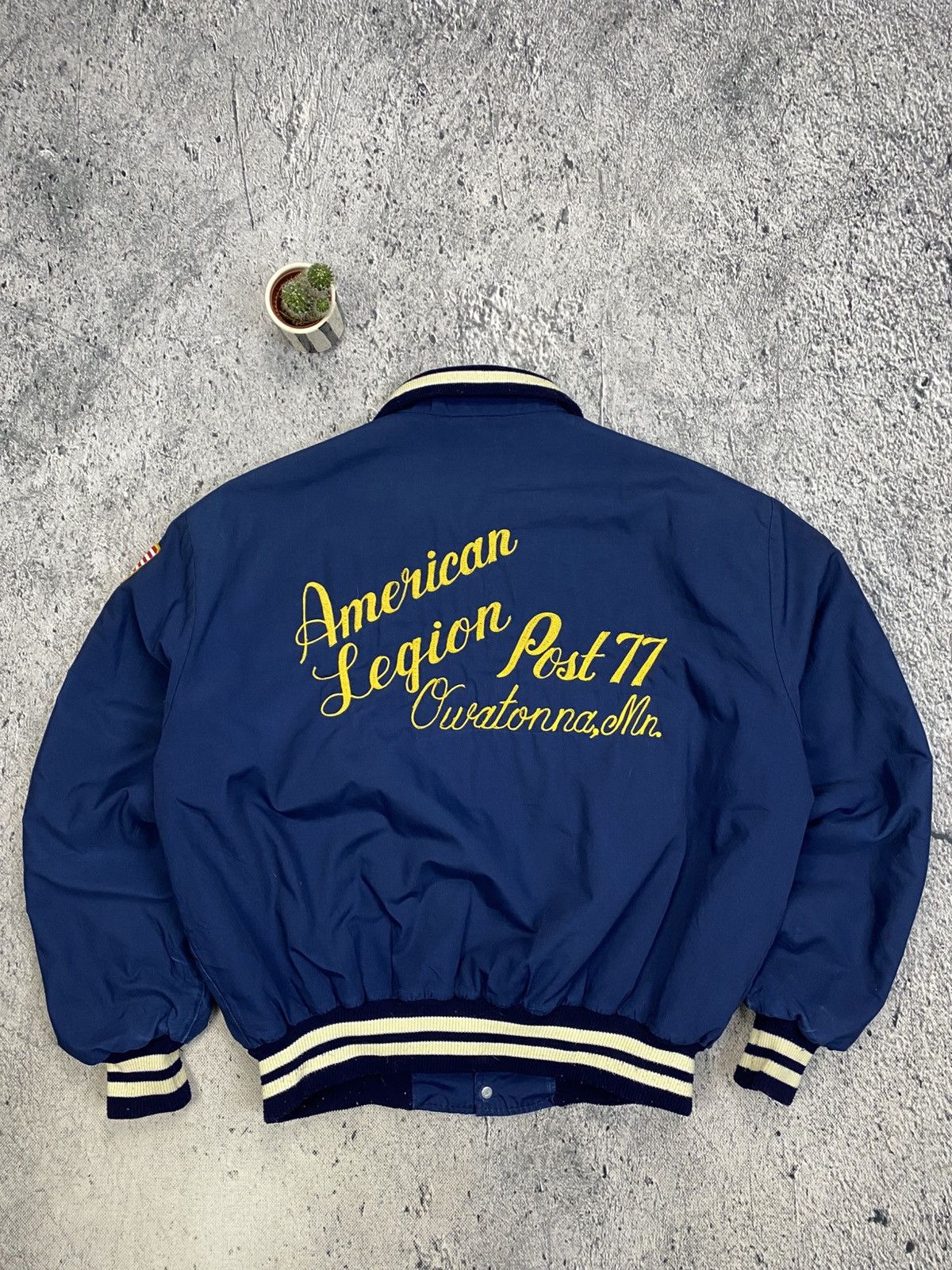 Vintage Vintage Bomber Jacket American Legion 80’ Size US XL / EU 56 / 4 - 2 Thumbnail