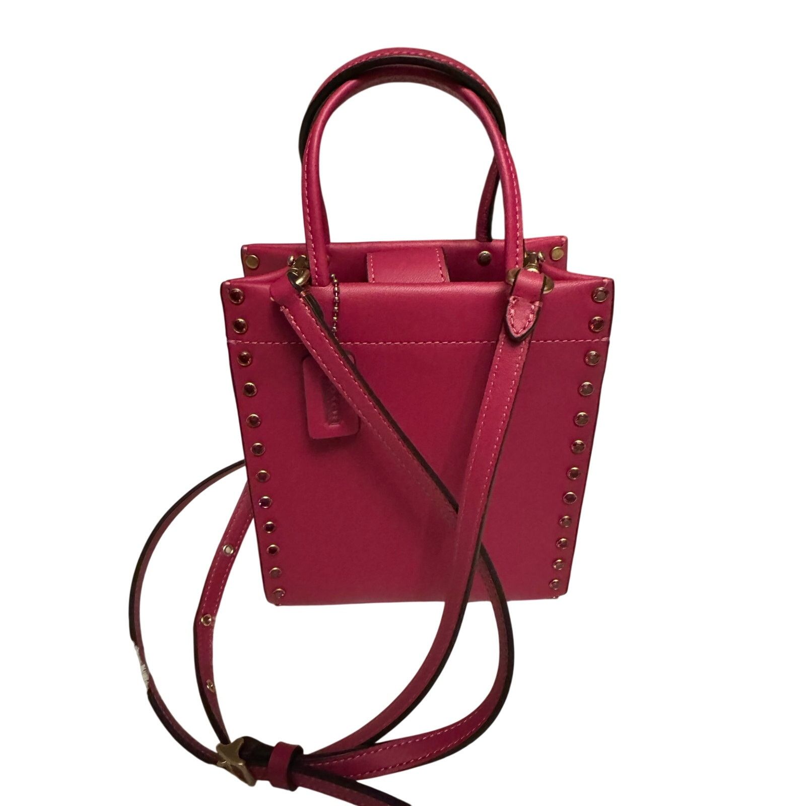 Coach Coach Cashin Mini Tote Crystal Rivet Hyacinth Pink Size ONE SIZE - 8 Thumbnail