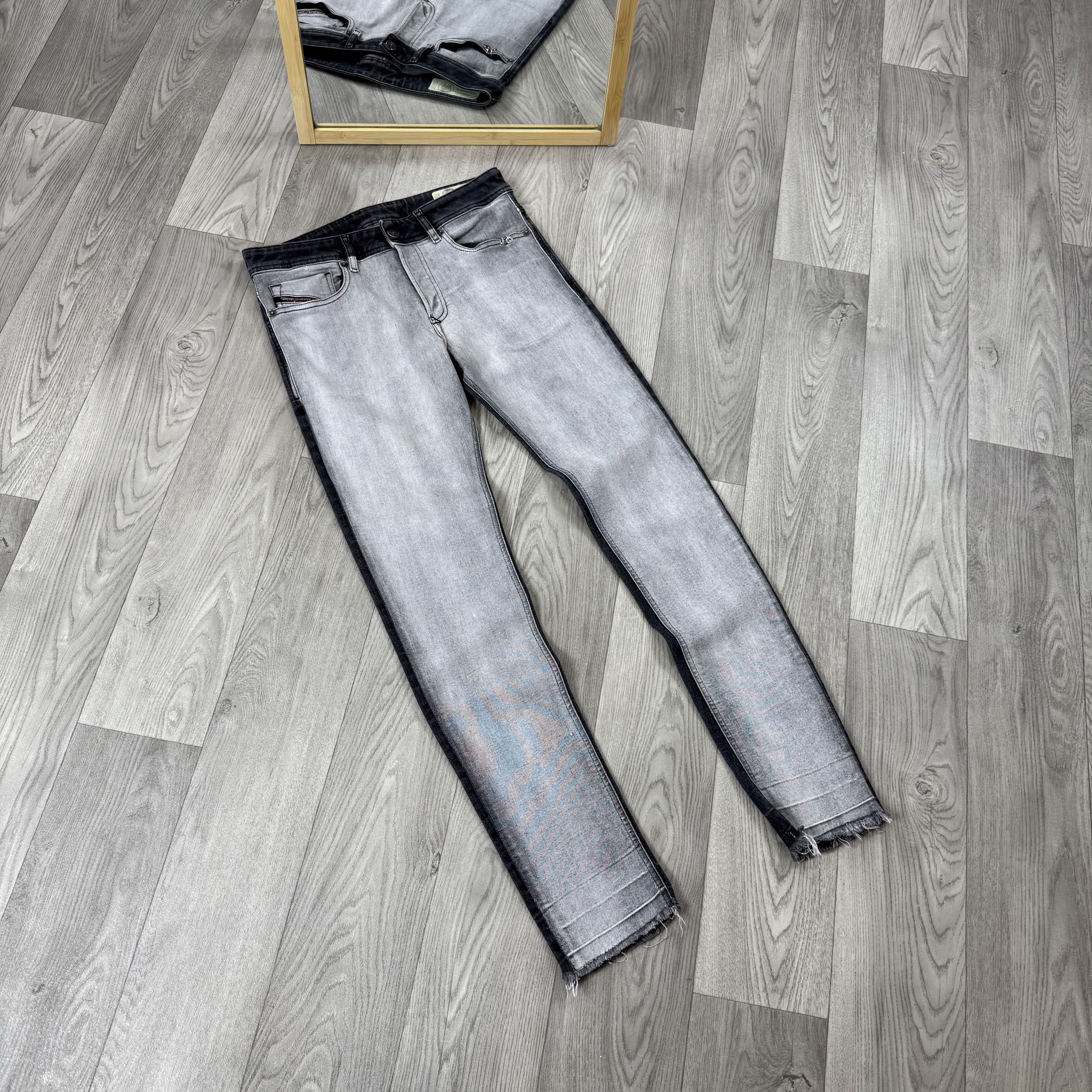 Diesel Diesel Sleenker-X-SP Slim Skinny Grey Denim Jeans Size US 30 / EU 46 - 3 Thumbnail
