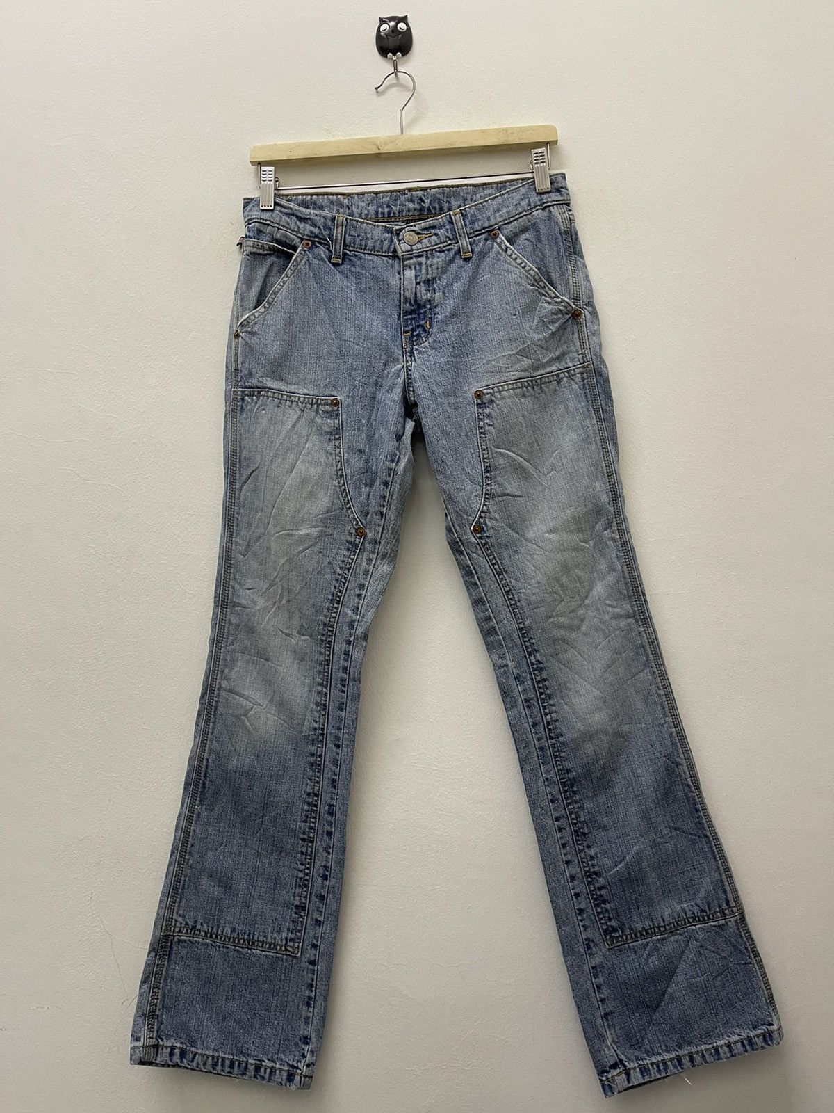 Polo Ralph Lauren Rare Vintage POLO JEANS RALPH LAUREN Double Knee Patch Flare Size US 30 / EU 46 - 1 Thumbnail