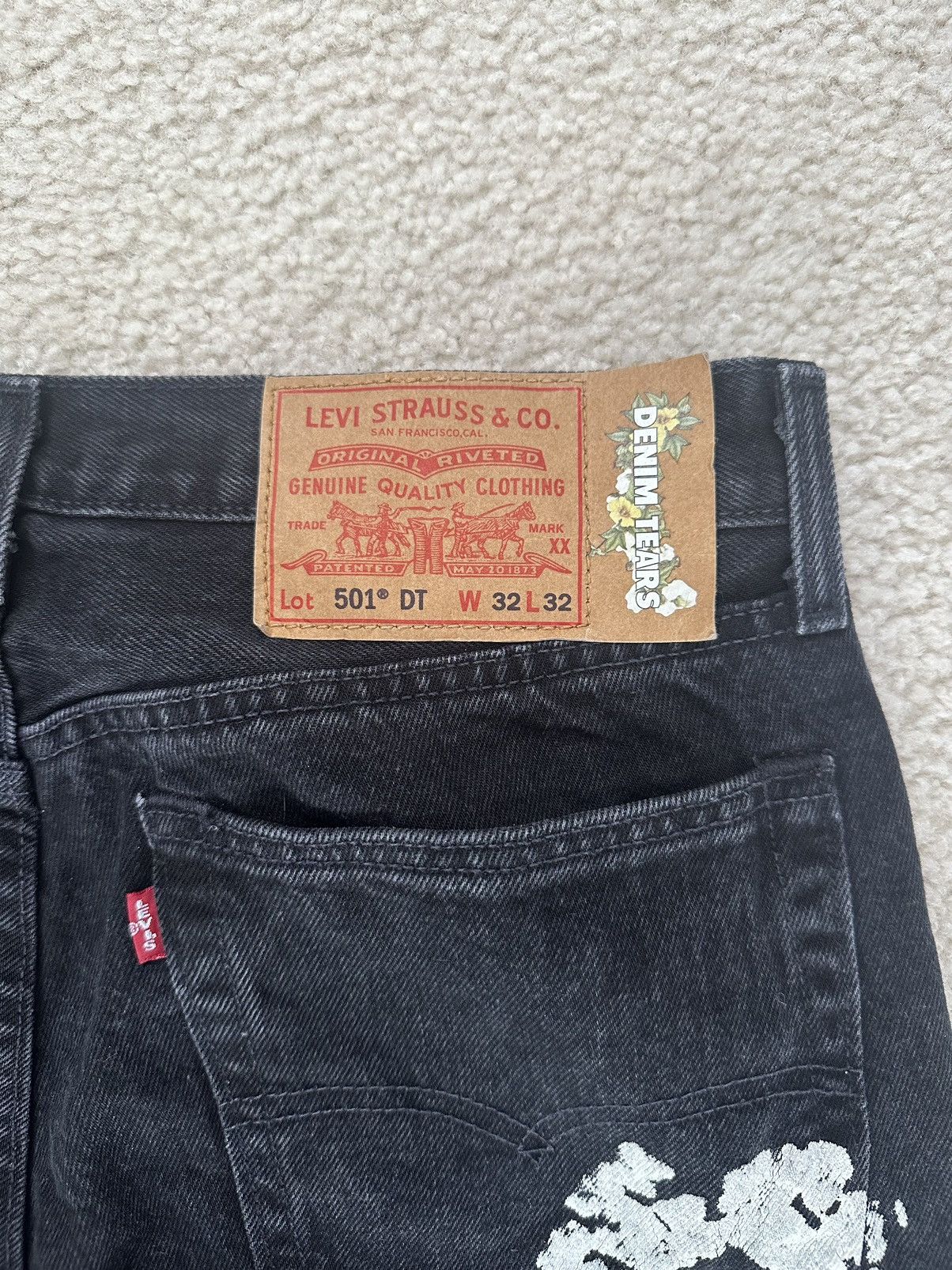 DENIM TEARS Denim Tears x Levis The Cotton Wreath Jean Black Size 