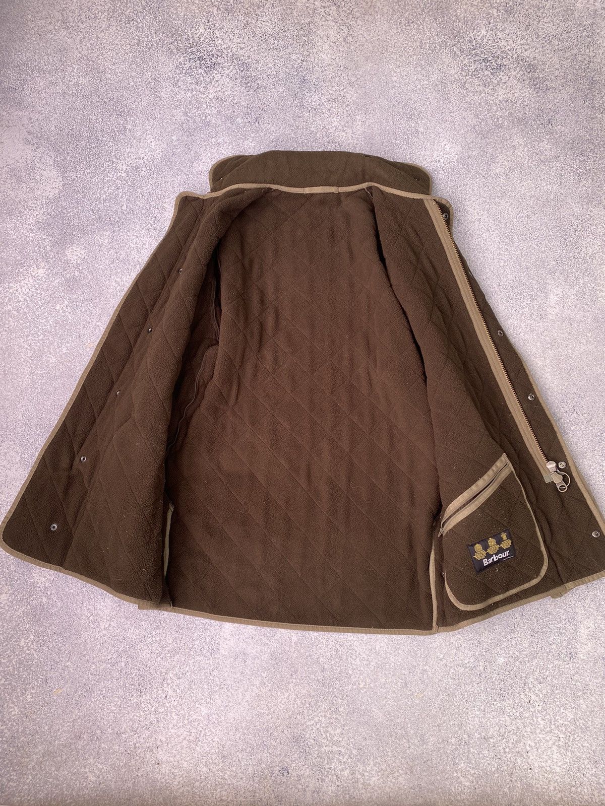 Barbour × Vintage Vintage Barbour Microfibre Polarquilt T Long Quilted Jacket Size US M / EU 48-50 / 2 - 10 Thumbnail