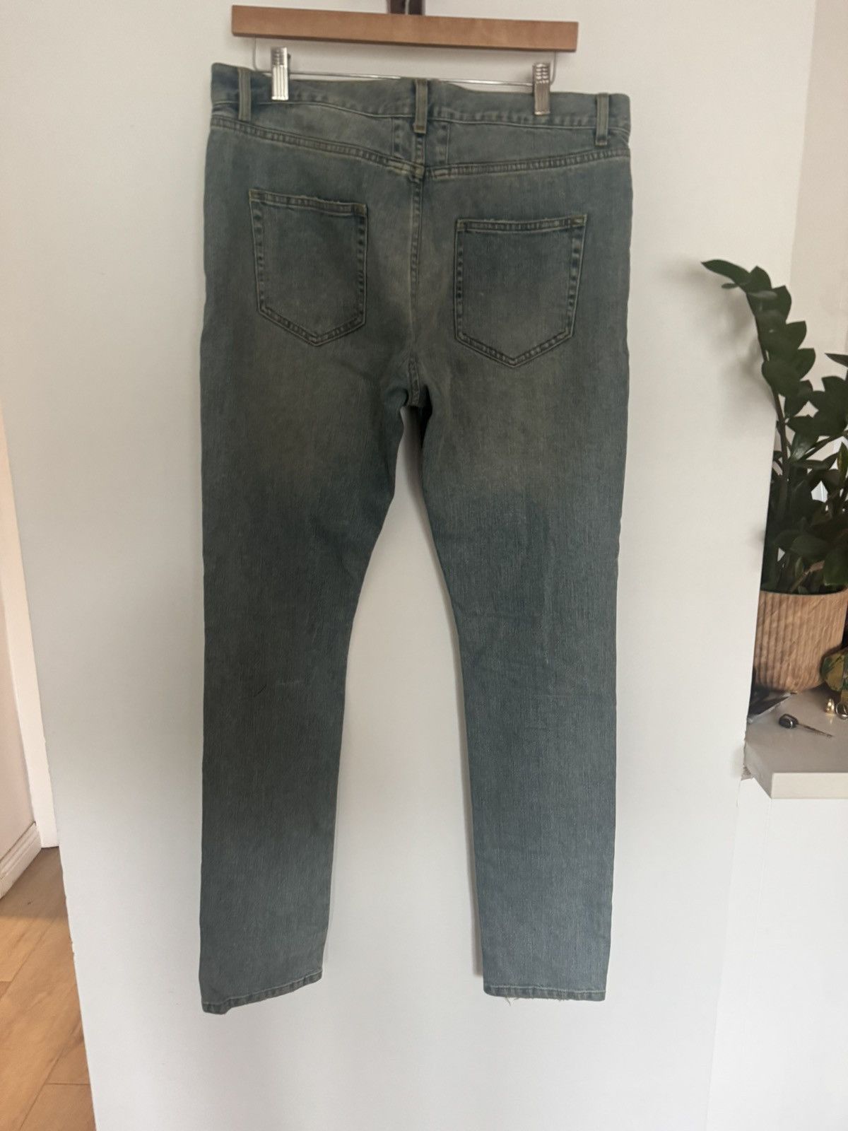 Saint Laurent Paris Hedi Knee slit denim 2015 Size US 34 / EU 50 - 2 Thumbnail