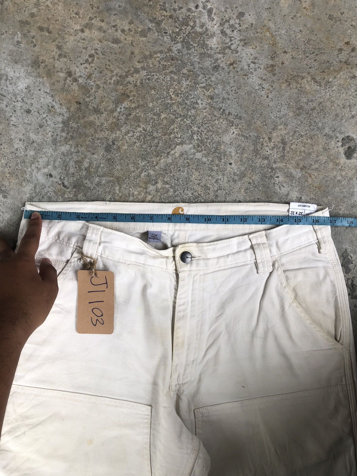 Carhartt Carharrt Double Knee Distressed Jeans Size US 33 - 24 Thumbnail