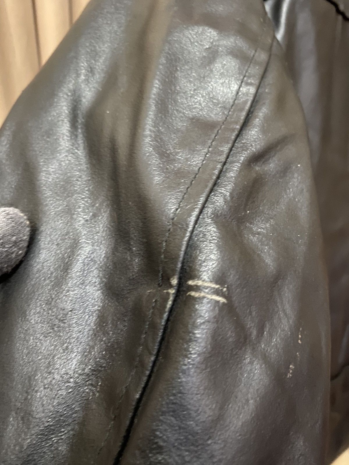 Stanley & Sons Vintage STANLEY’S Black Leather Jacket with Zip Closure Size US M / EU 48-50 / 2 - 11 Thumbnail