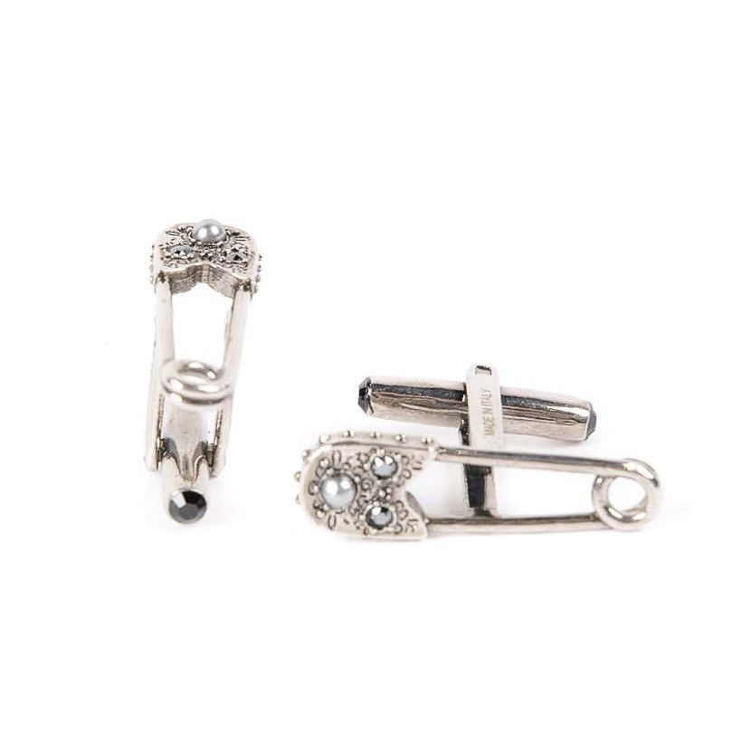 Alexander McQueen 100% Silver SAFETY PIN CUFFLINKS-Alexander Mcqueen Size ONE SIZE - 16 Thumbnail