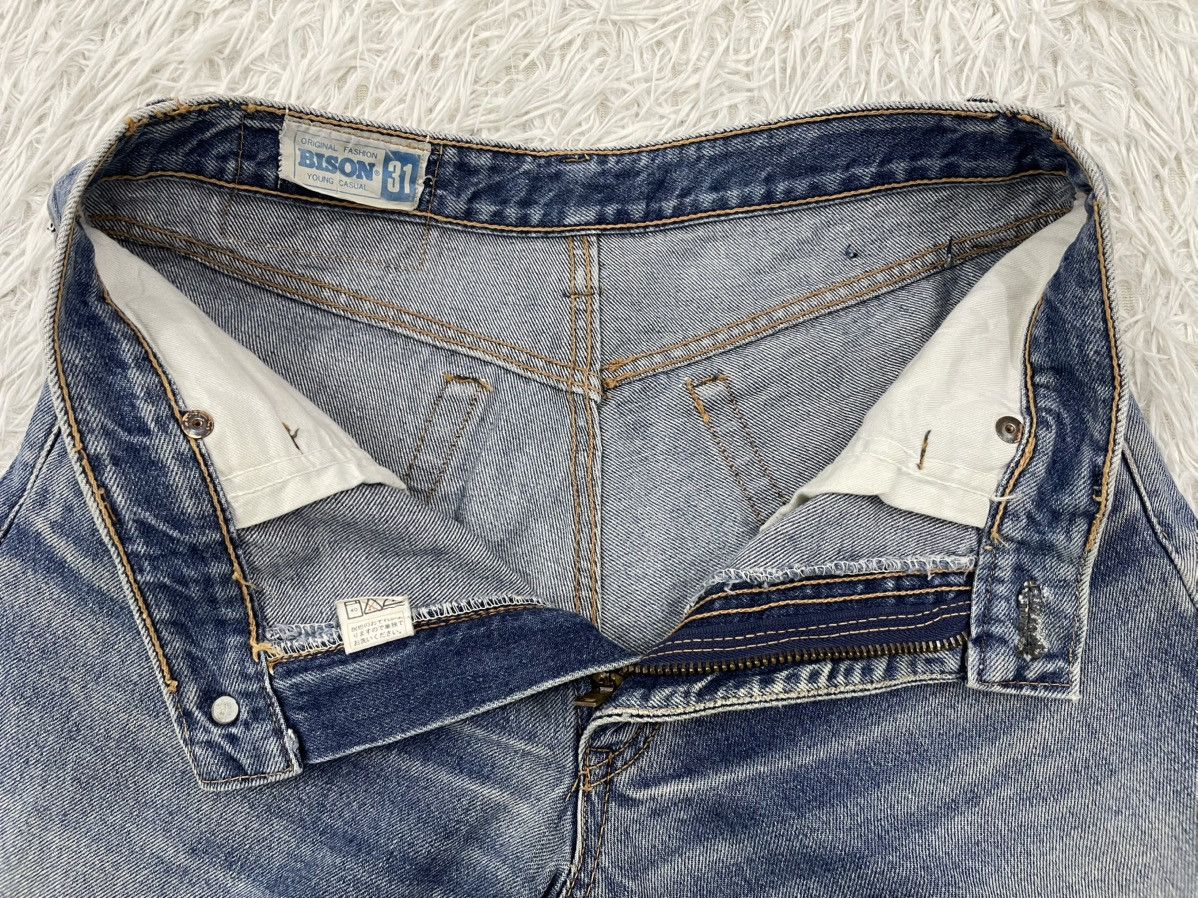 Japanese Brand Vintage Bison Jeans Pant Size US 29 - 10 Thumbnail