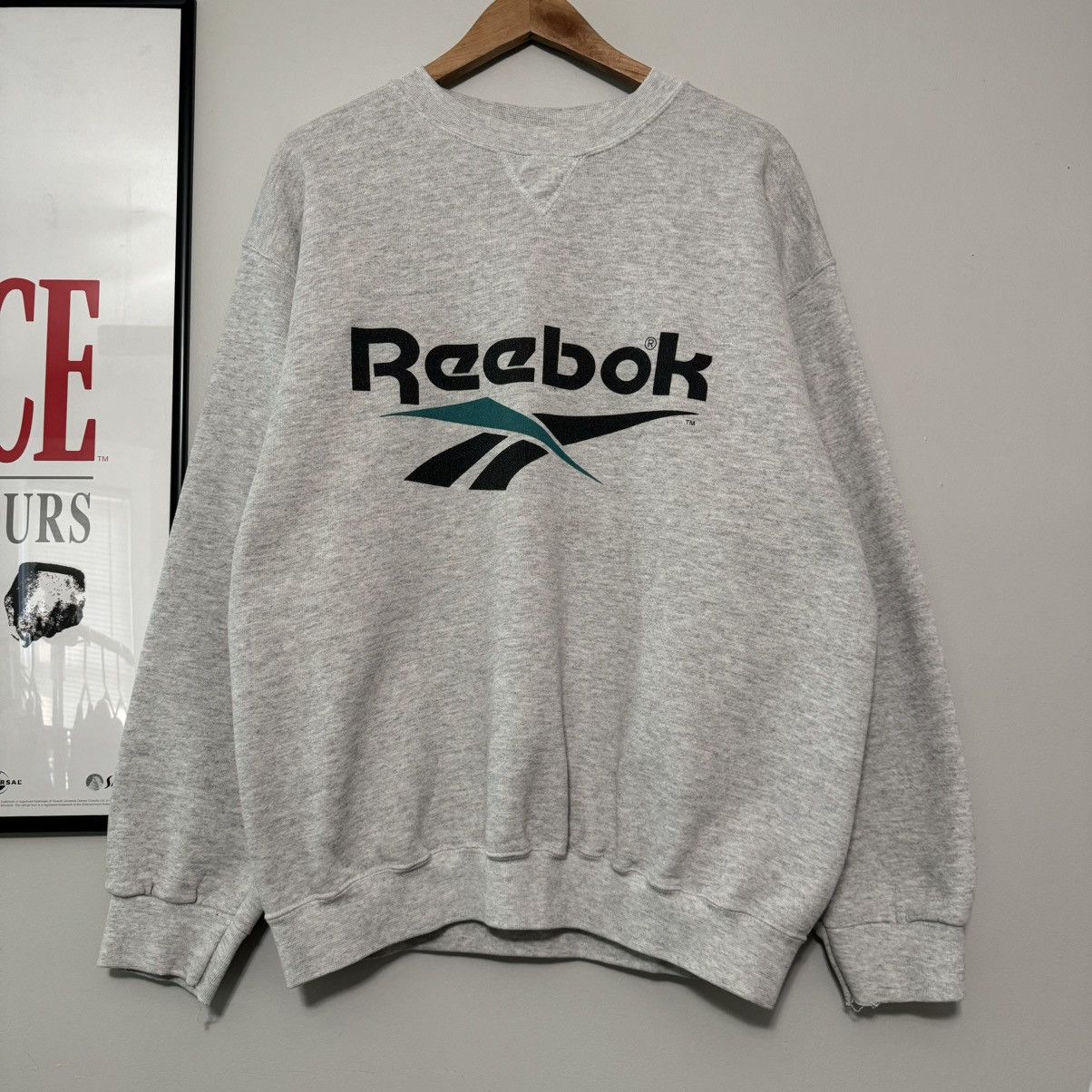 Reebok × Vintage VINTAGE 90s REEBOK BIG LOGO CREWNECK SWEATSHIRT Size US L / EU 52-54 / 3 - 1 Thumbnail