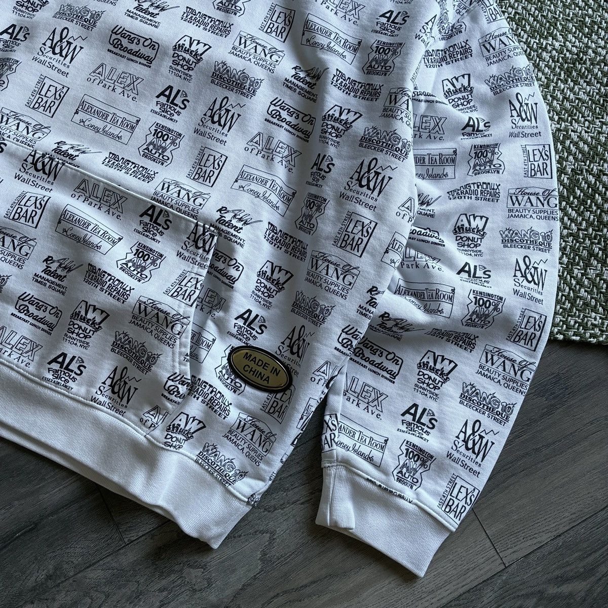 Alexander Wang Alexander Wang Made in China Sticker All Over Print Hoodie Size US XL / EU 56 / 4 - 2 Thumbnail